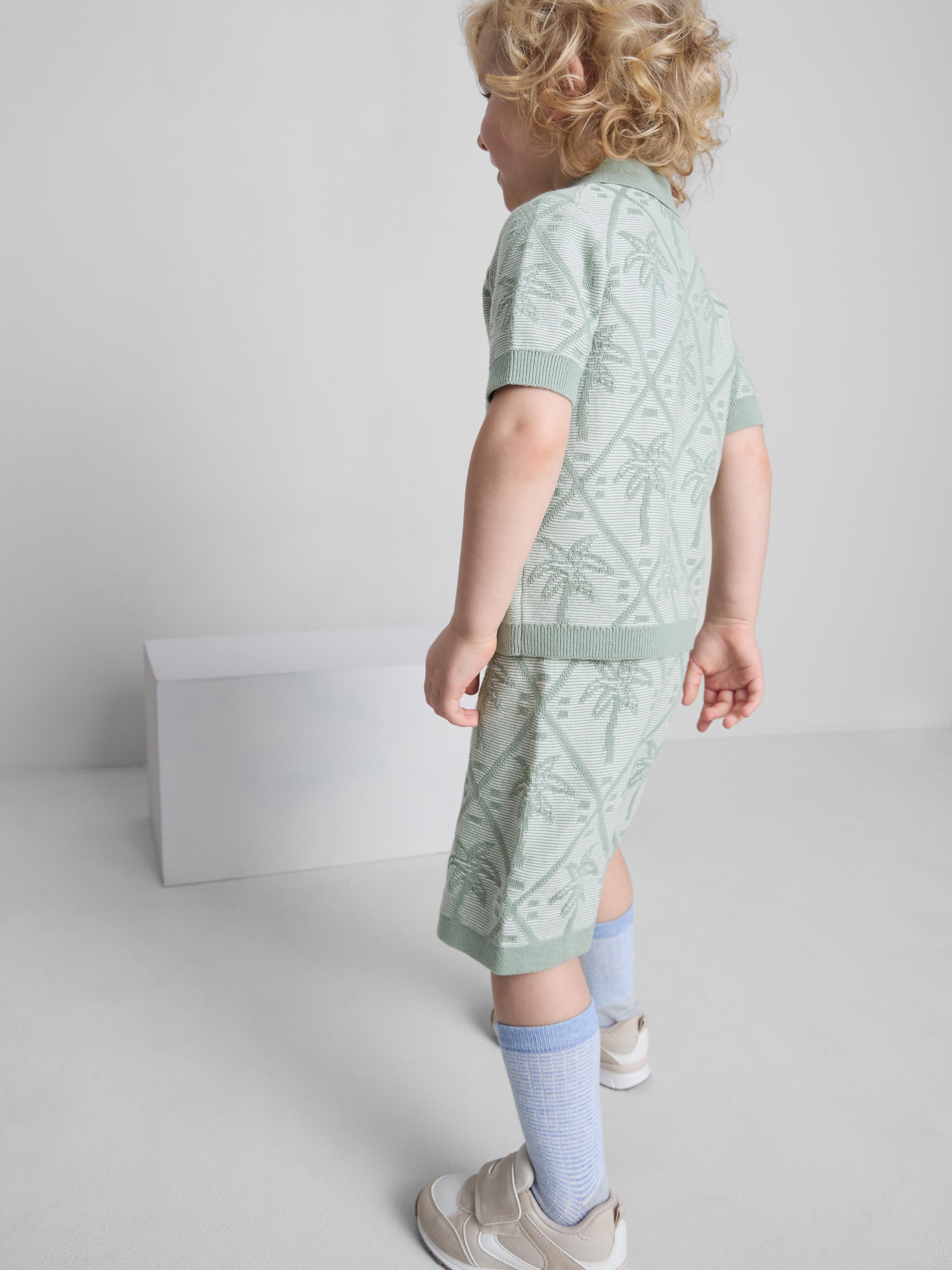 1,5-8 anos | Conjunto camisas/calções malha palmeira