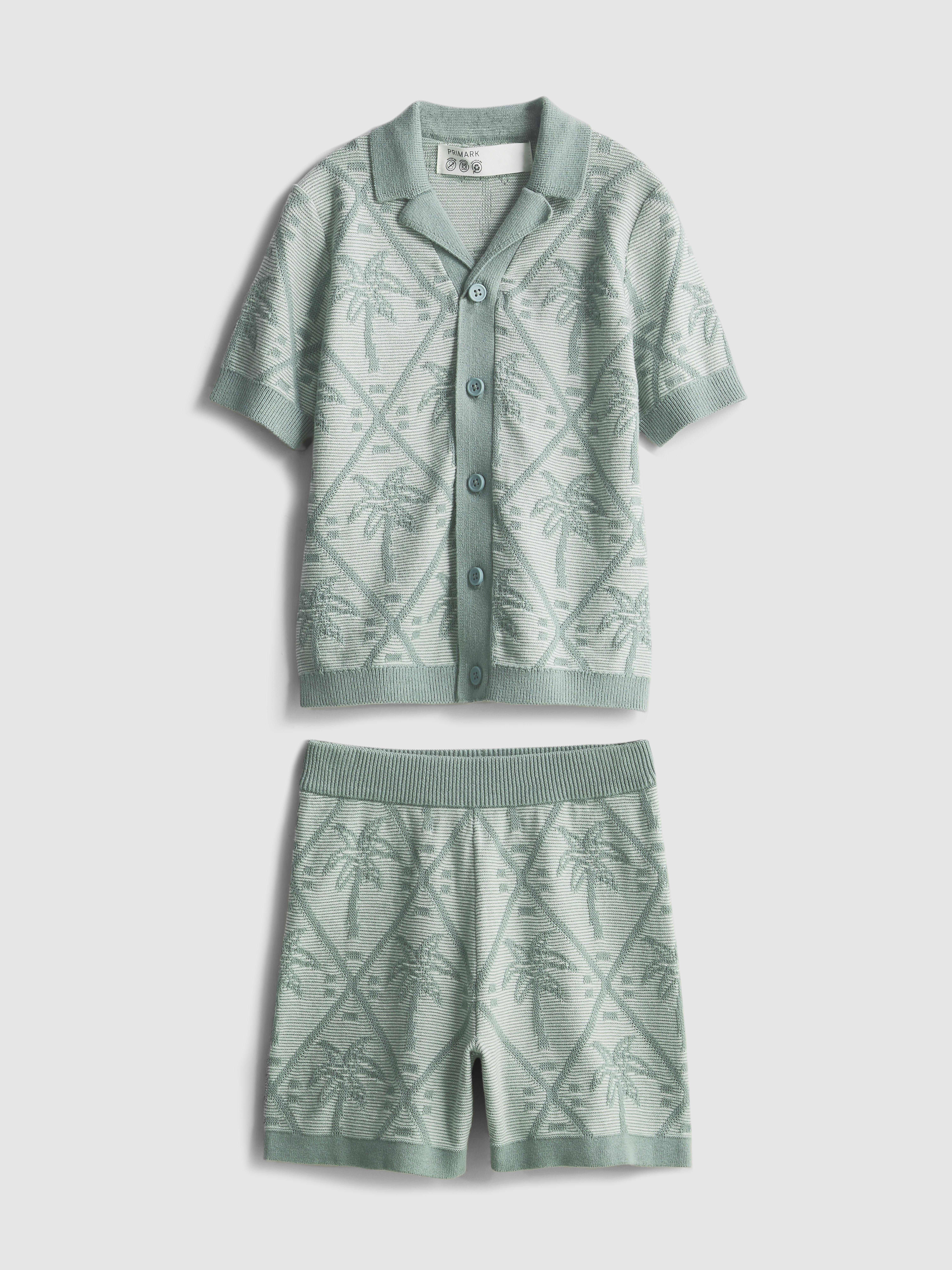 1,5-8 anos | Conjunto camisas/calções malha palmeira