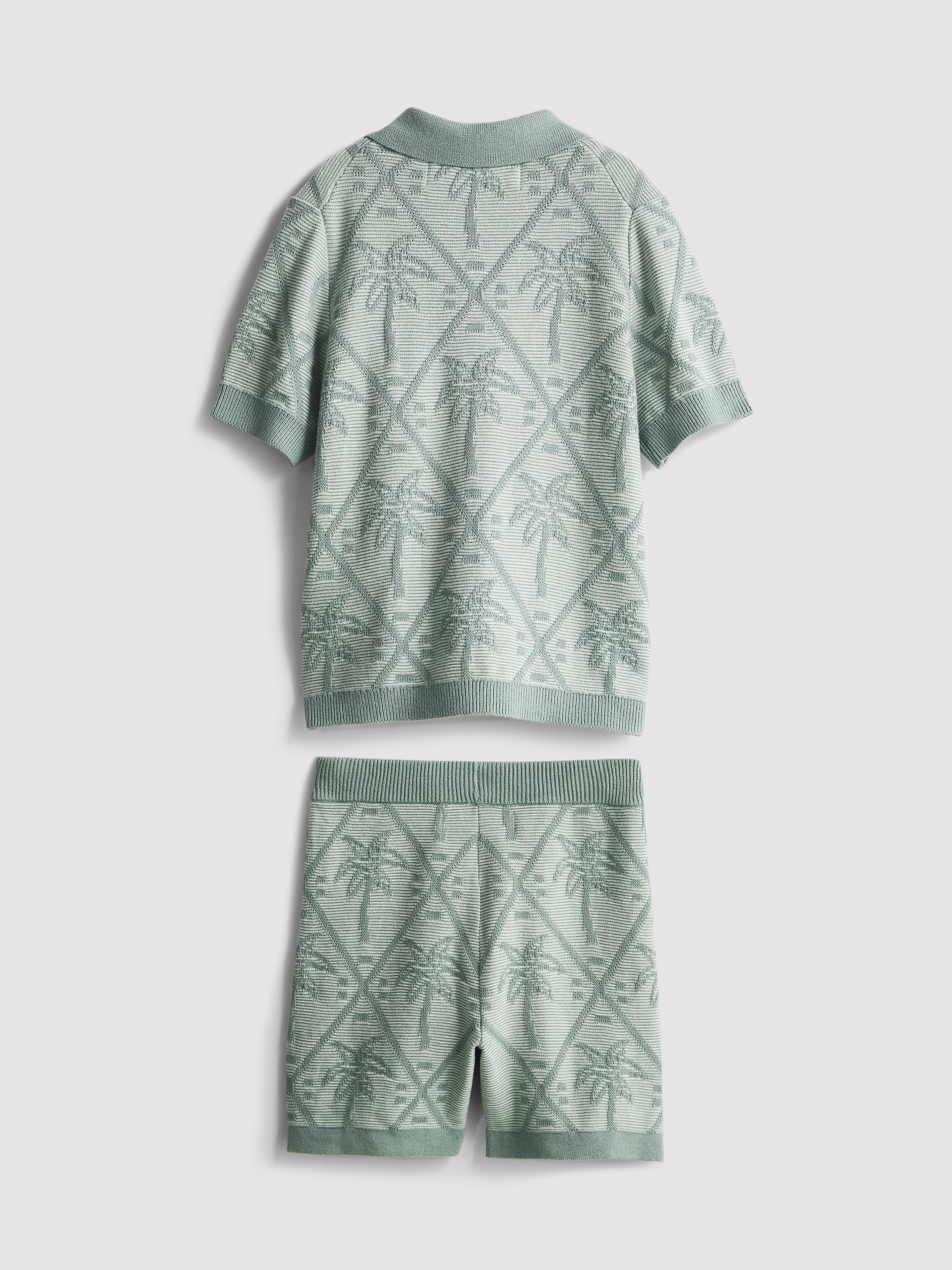 1,5-8 anos | Conjunto camisas/calções malha palmeira