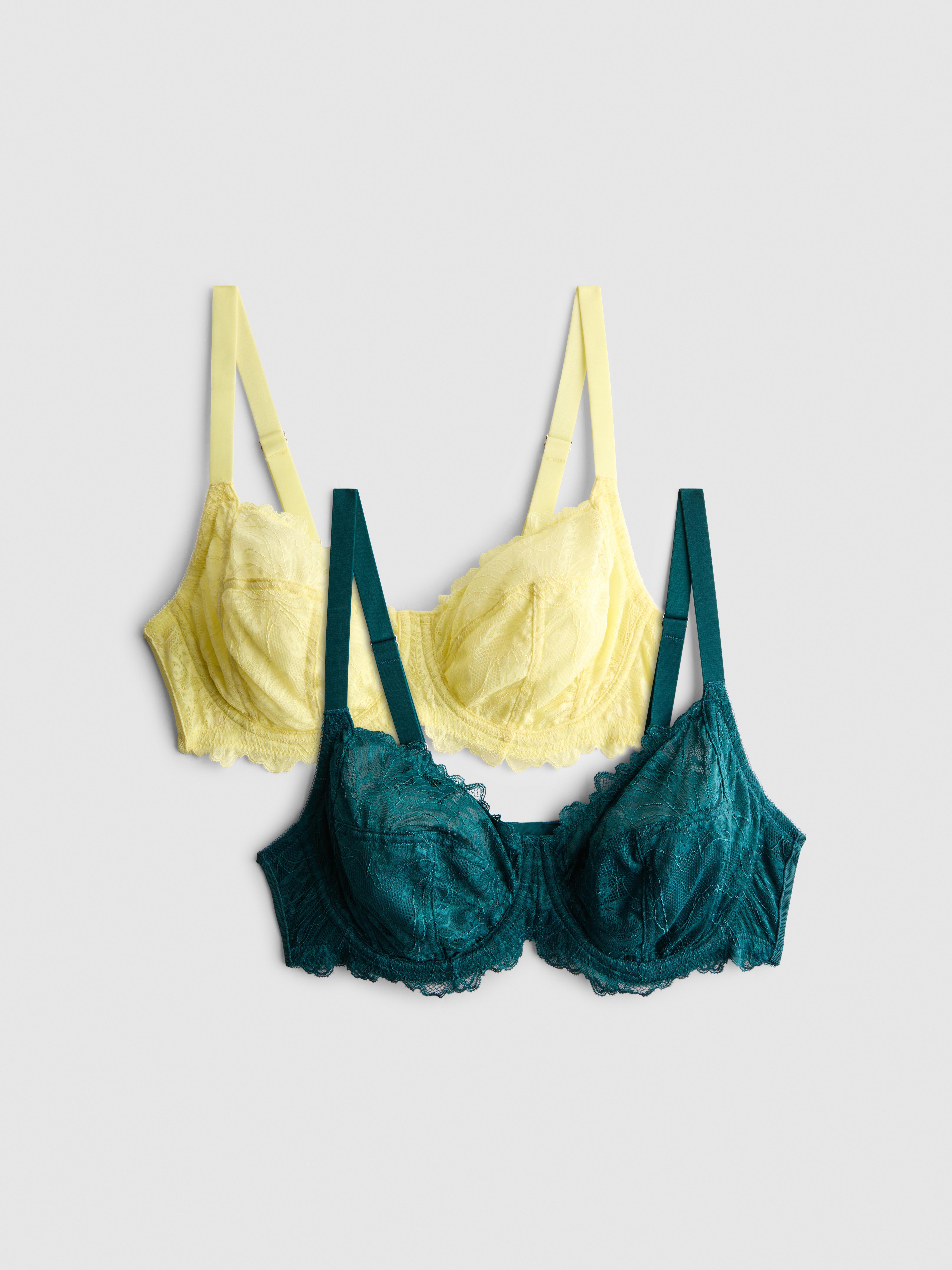 2pk D-H Underwired Lace Bras