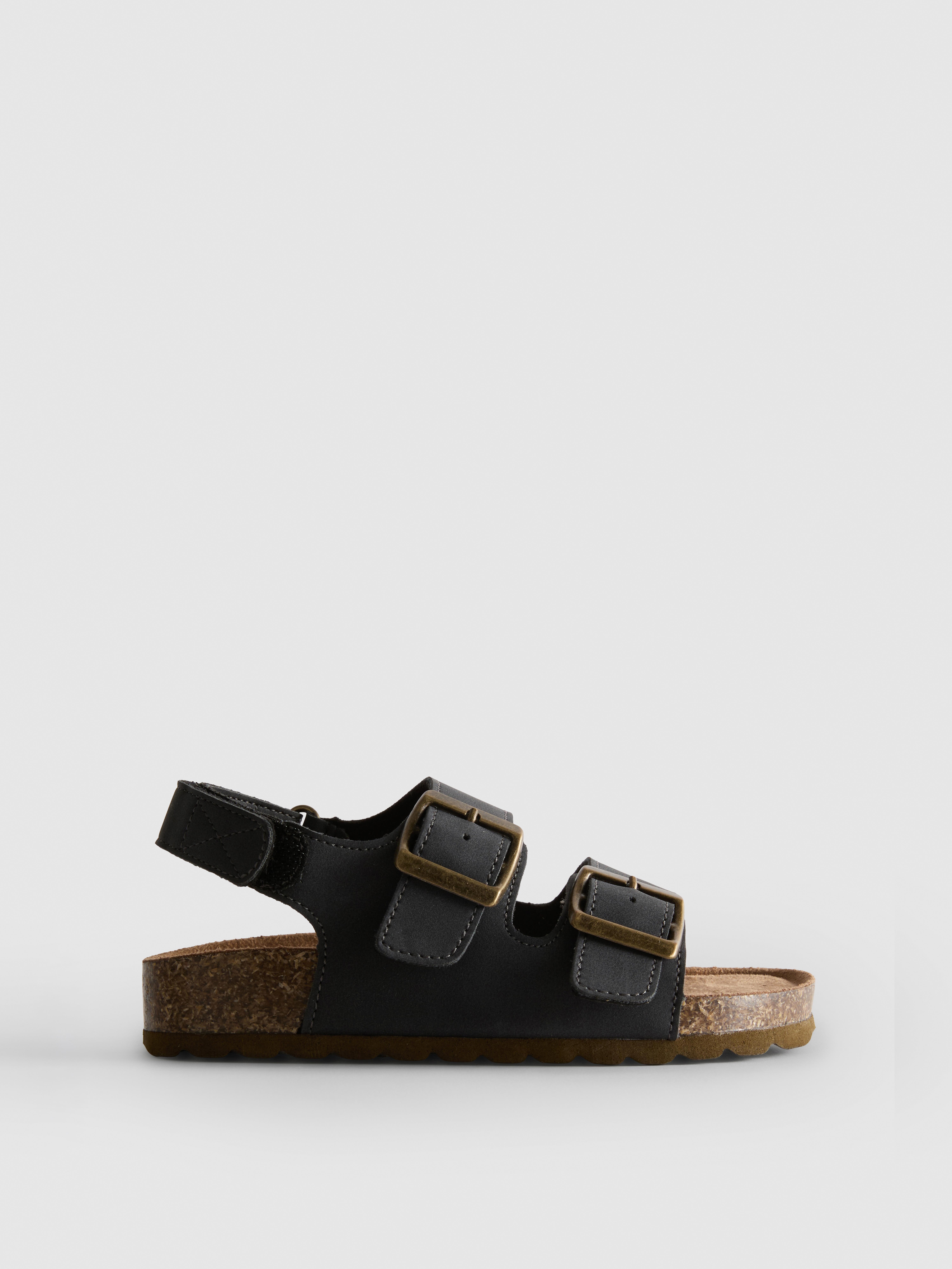 Double Buckle Strap Slingback Sandals