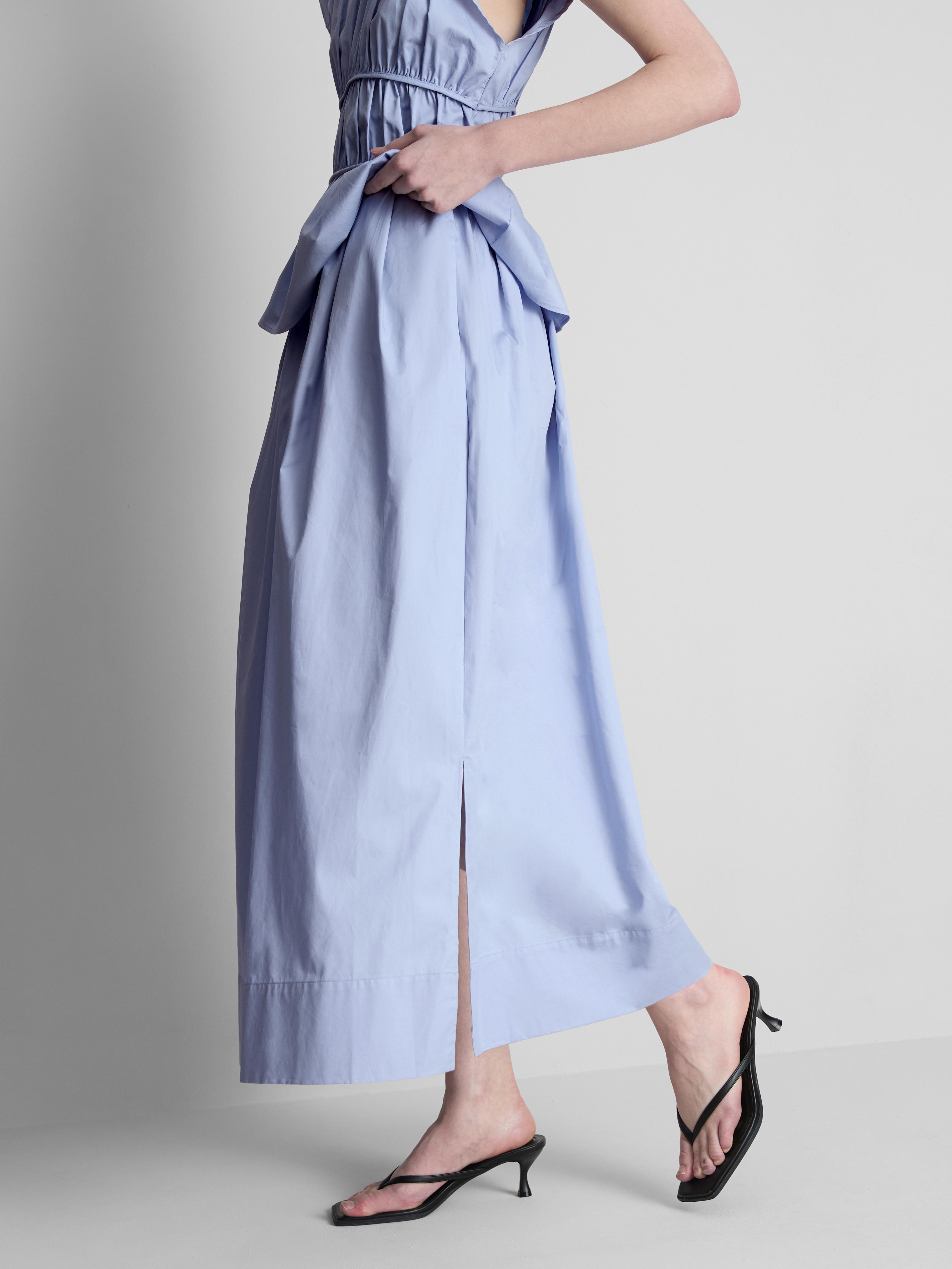 Halflange cirkelrok van katoen The Edit