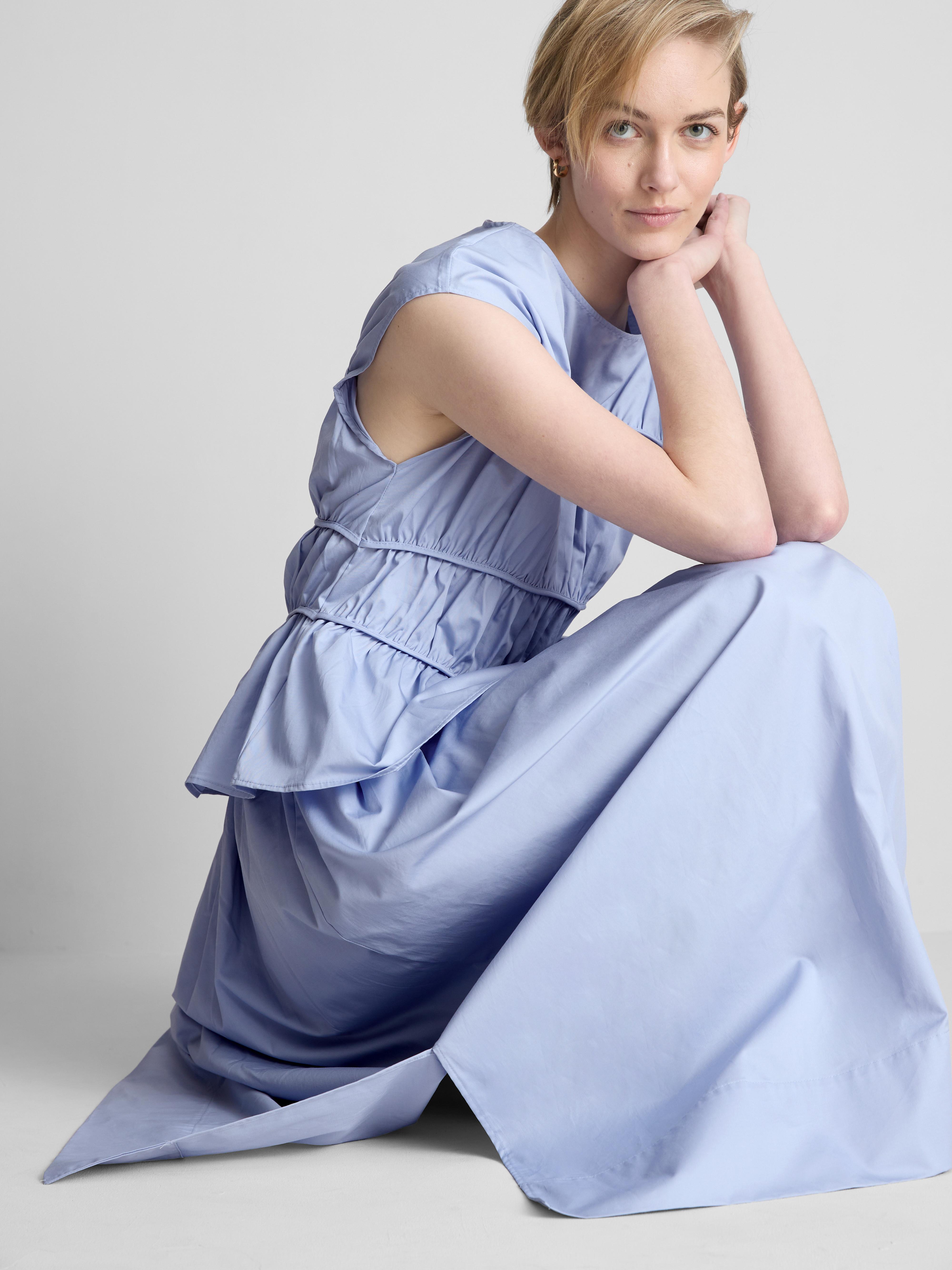 Halflange cirkelrok van katoen The Edit