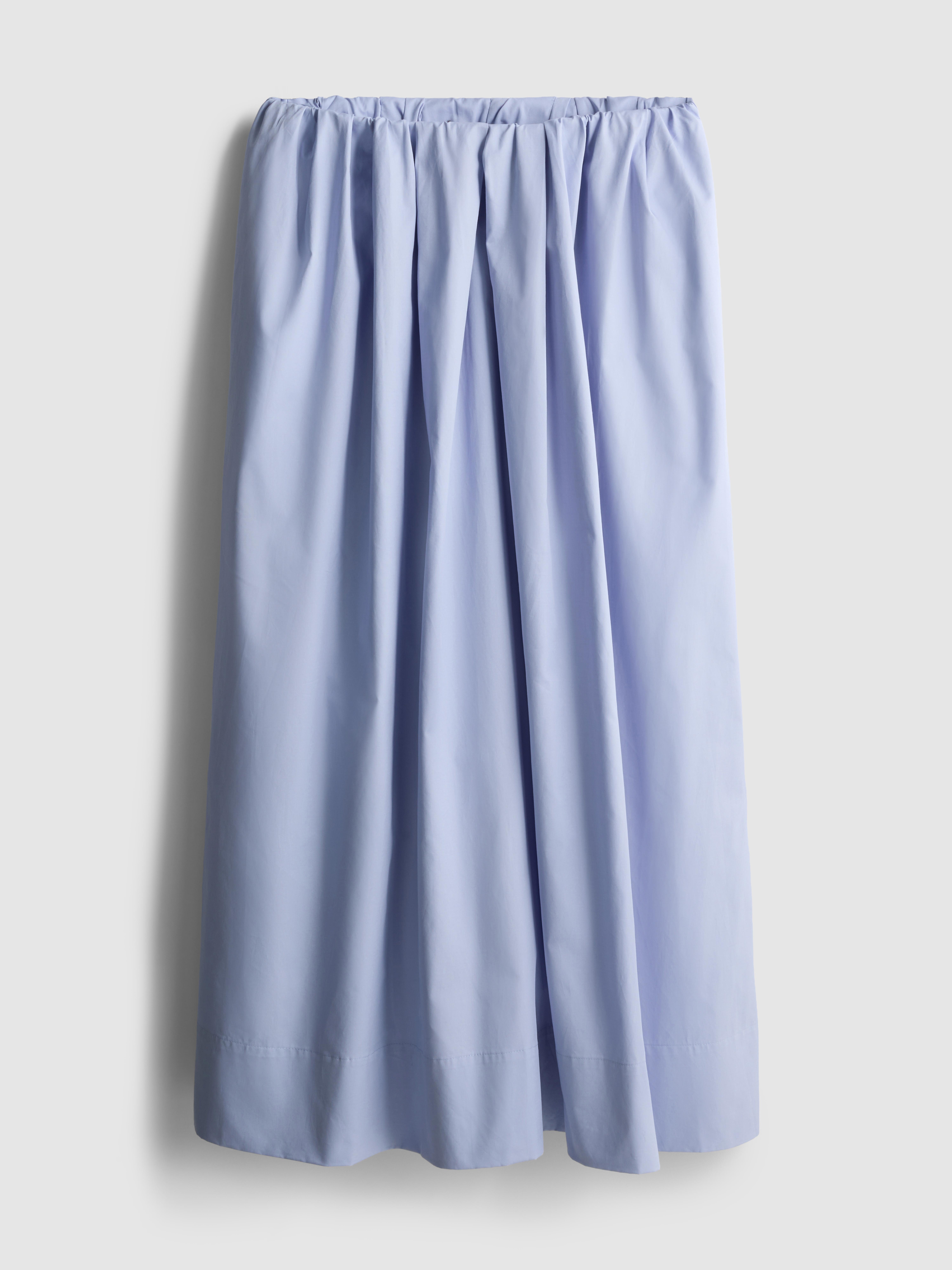 Jupe mi-longue circulaire en coton The Edit