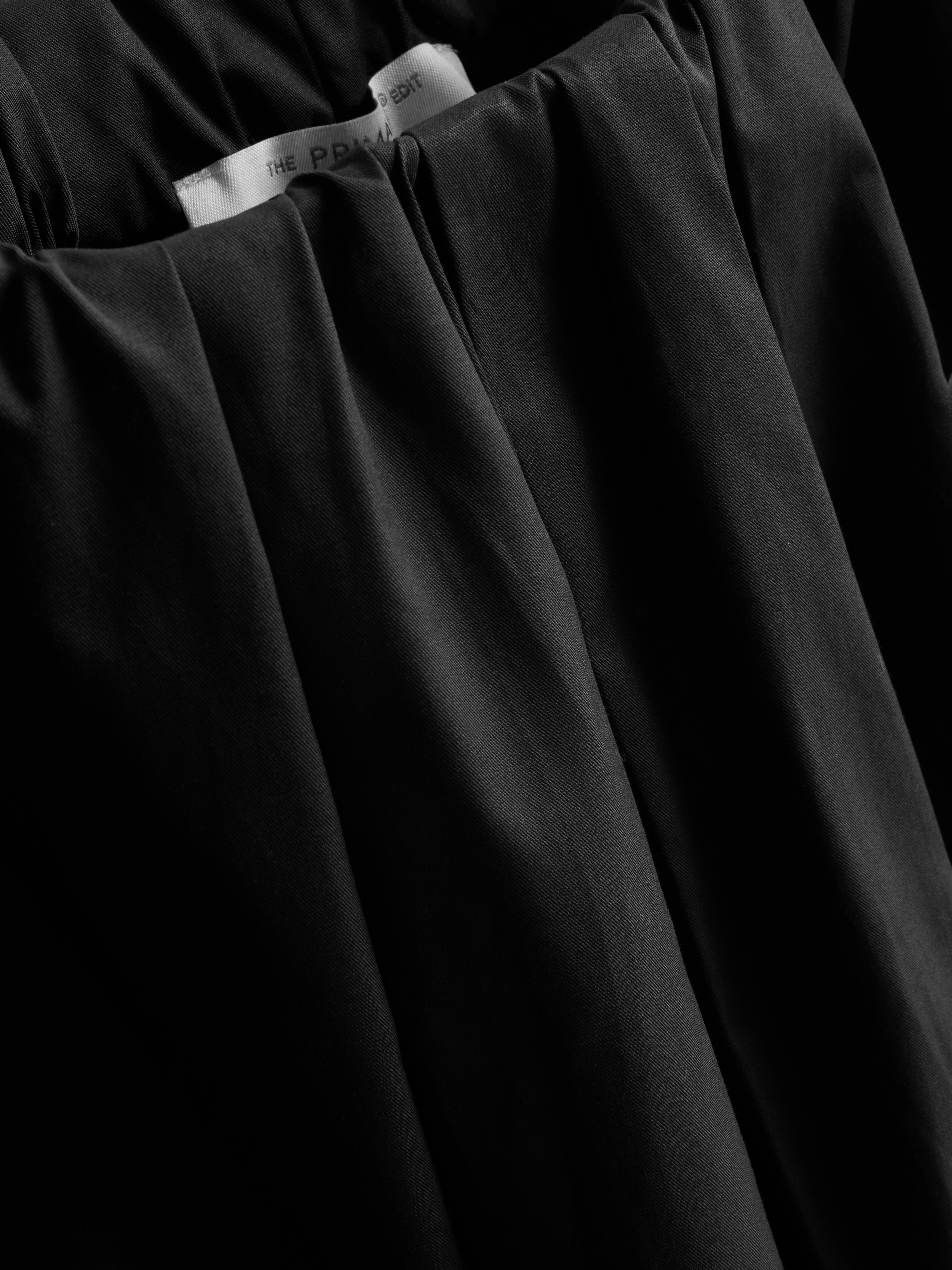 Women's Black The Edit Circle Cotton Midi Skirt