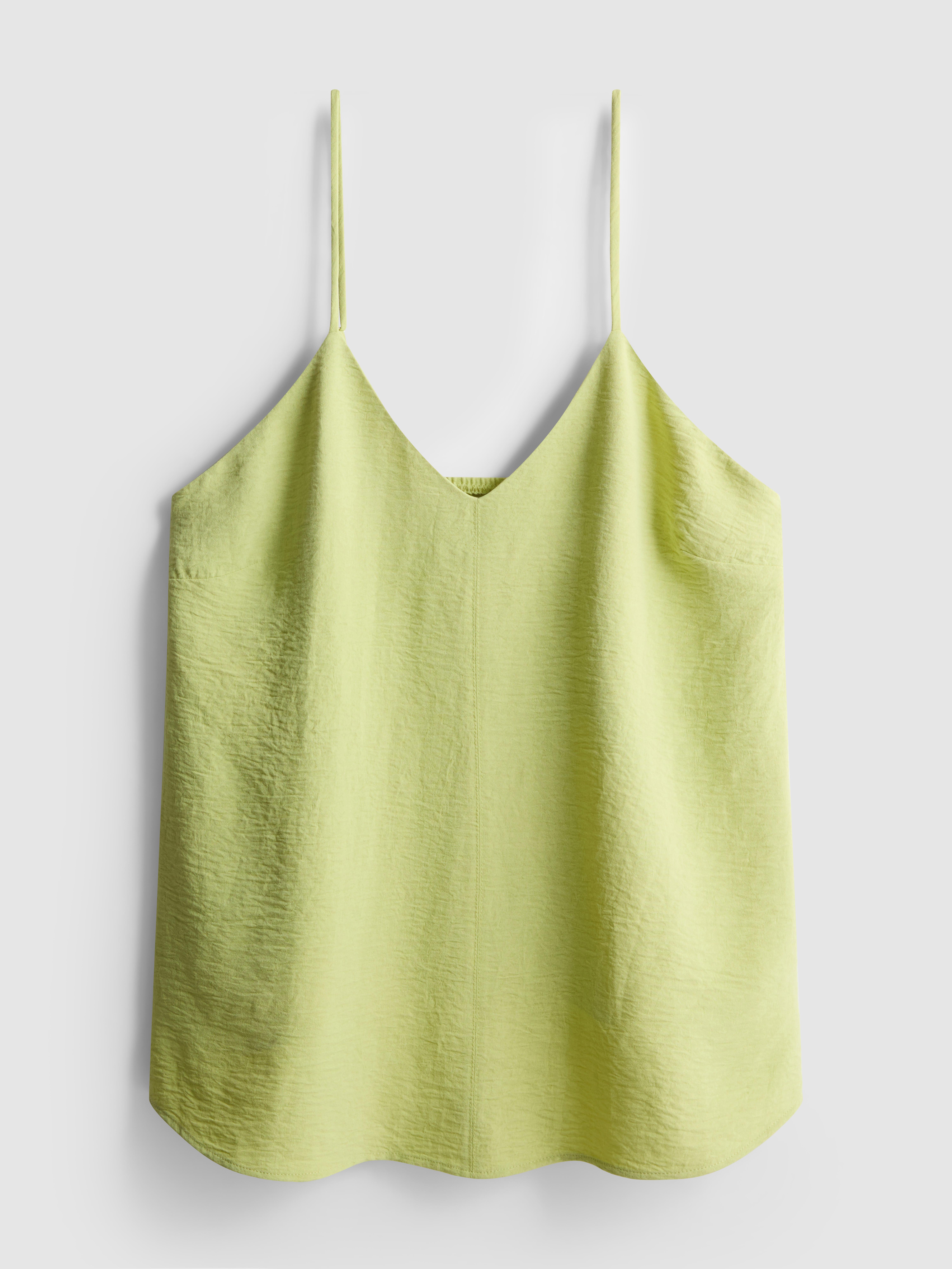 Vzdušné tílko s texturou Limetková