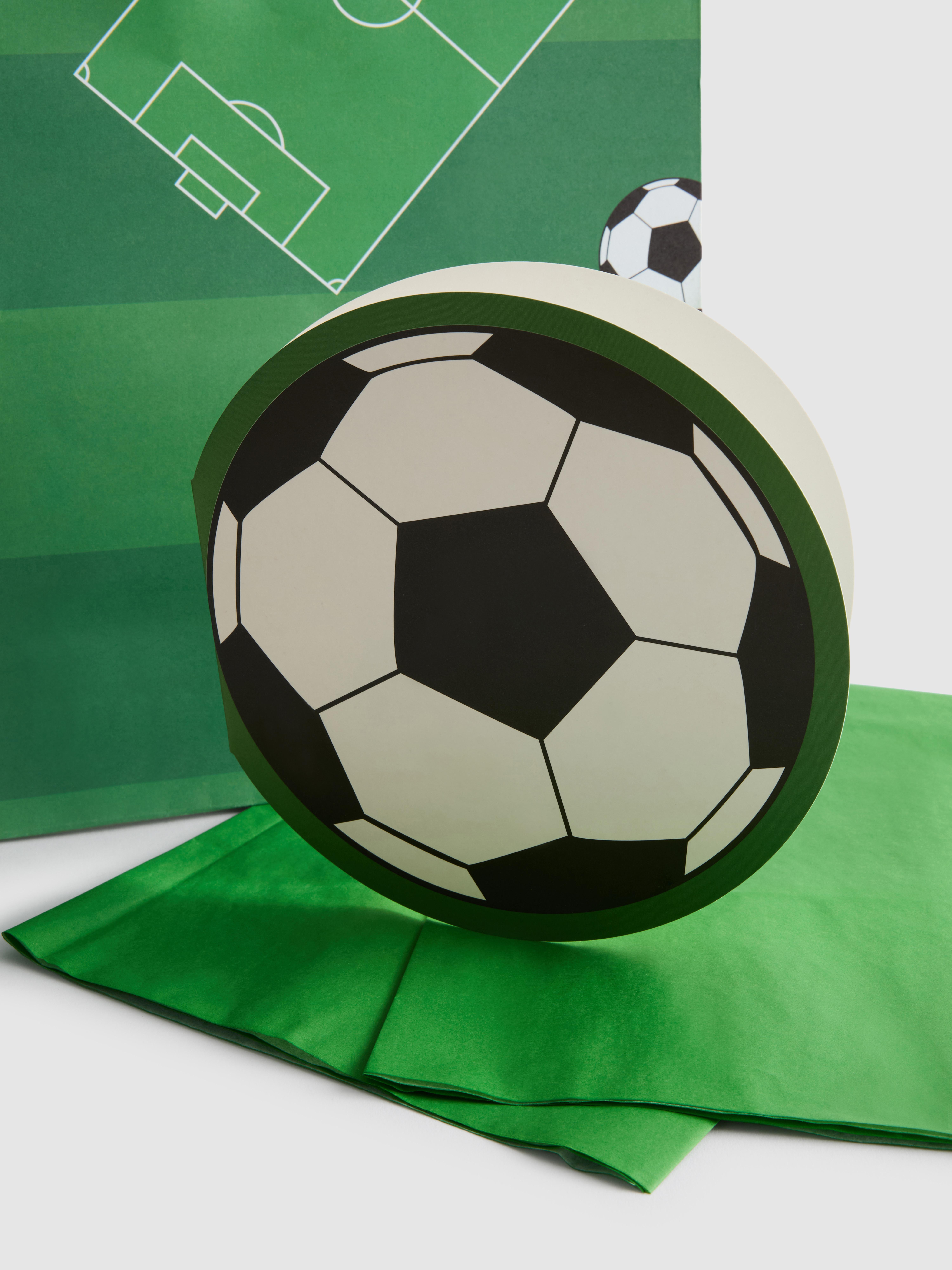 3-in-1-Geschenktüte mit Fußball-Design