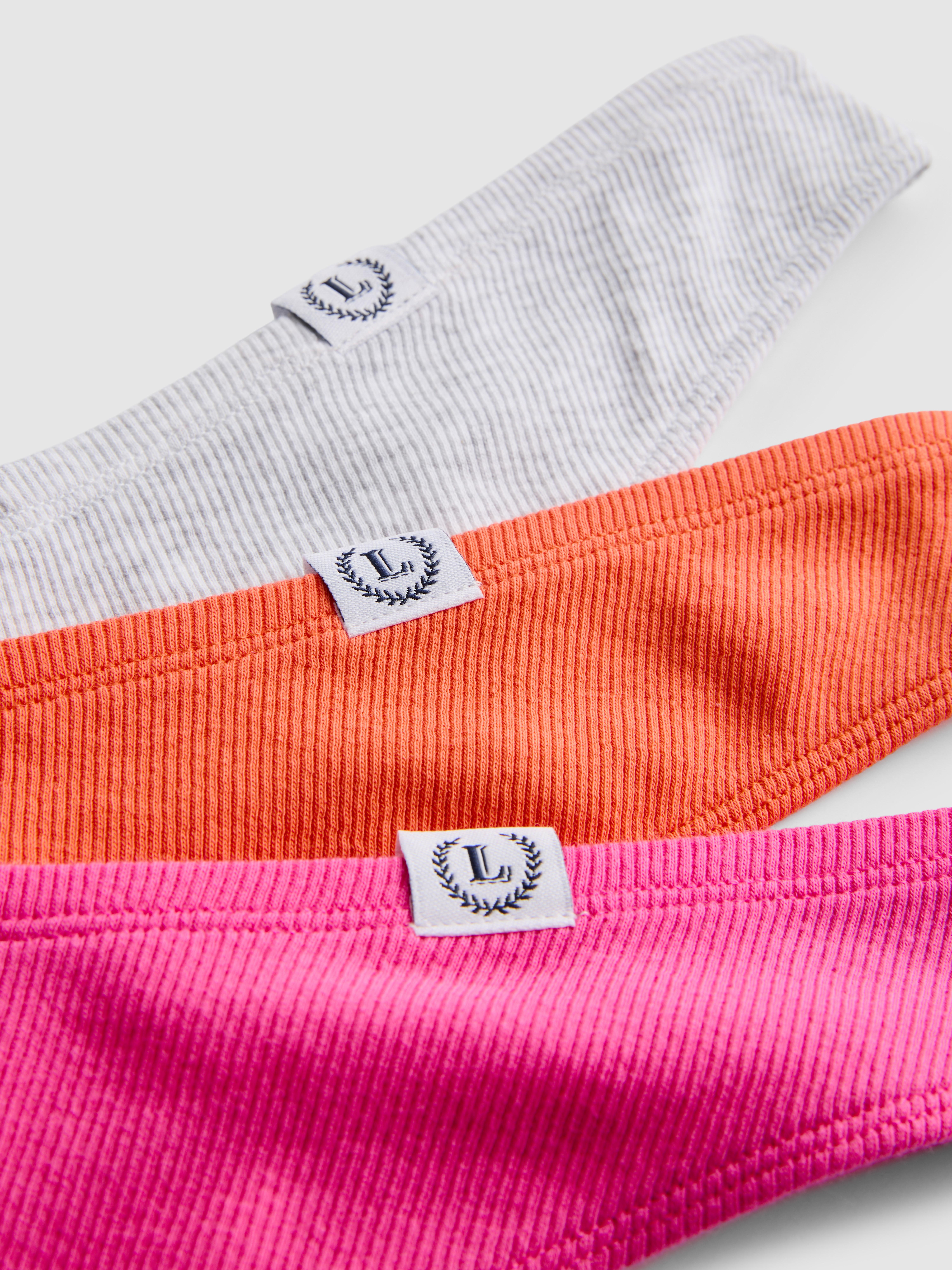 3pk Love To Lounge Cotton-Rich Miami Thongs