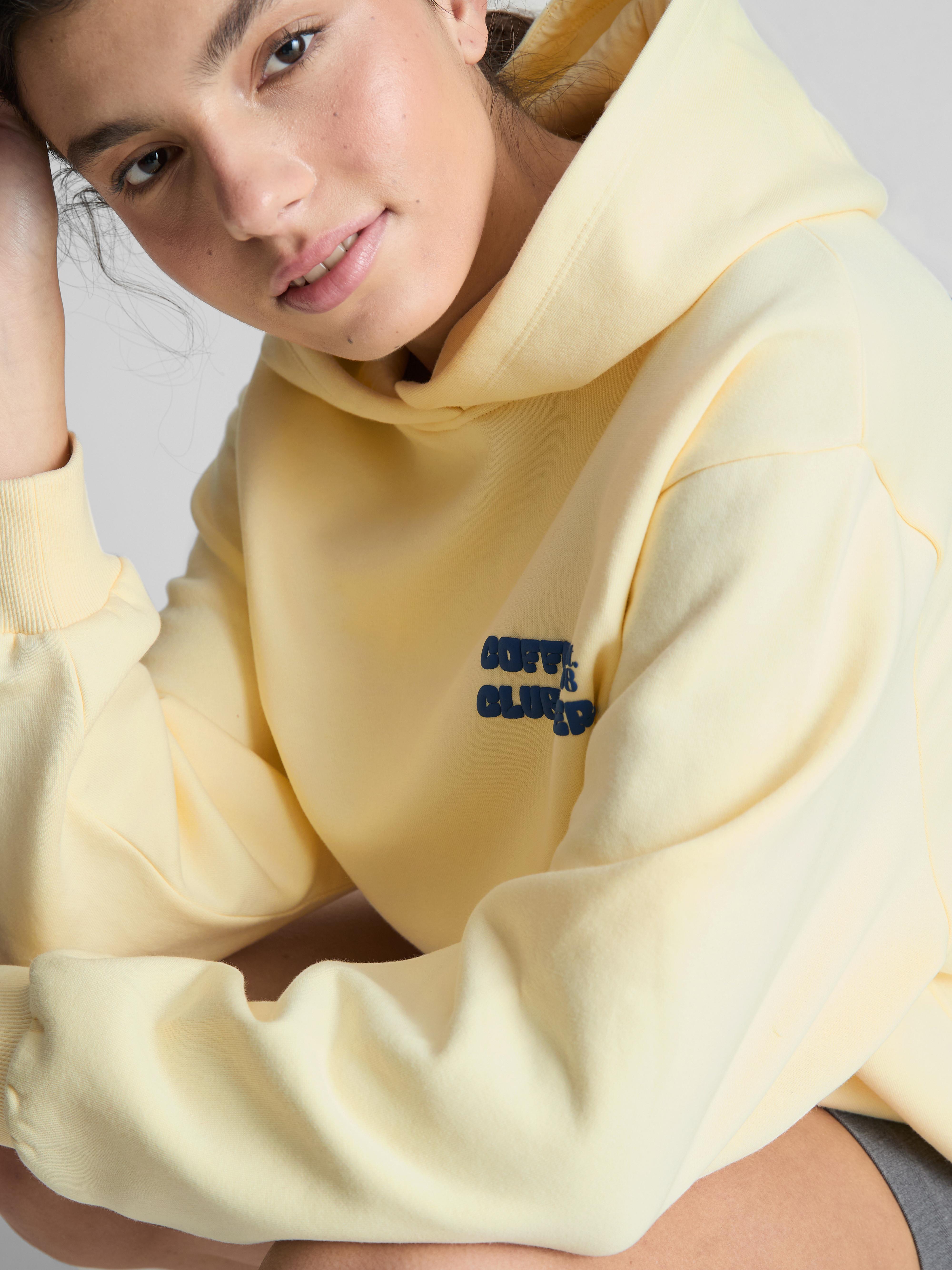 Women's Yellow The Primark Scene | Cotton-Rich Graphic Oversized Hoodie