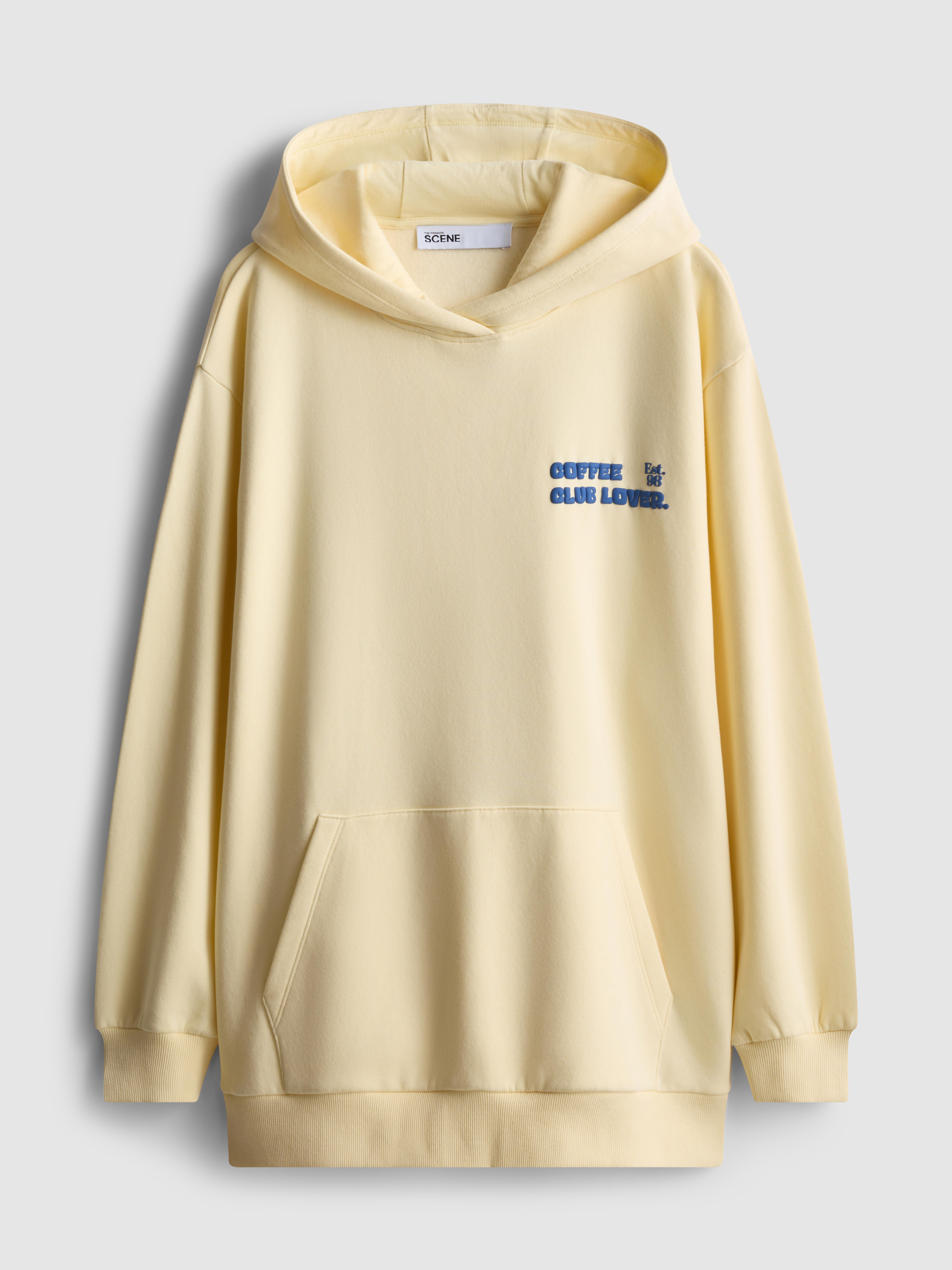 Women's Yellow The Primark Scene | Cotton-Rich Graphic Oversized Hoodie