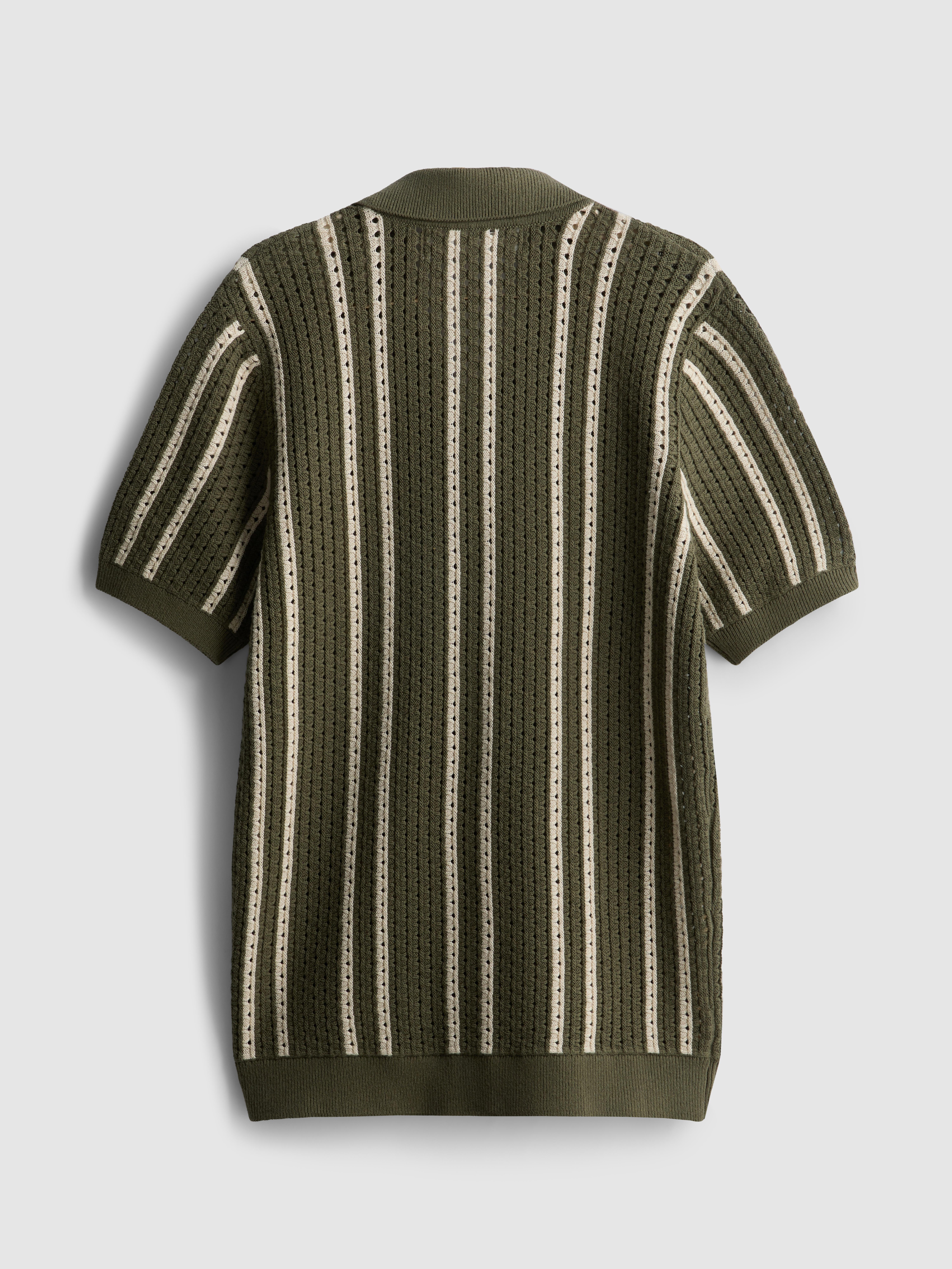 7-15yrs | Stripe Knit Shirt
