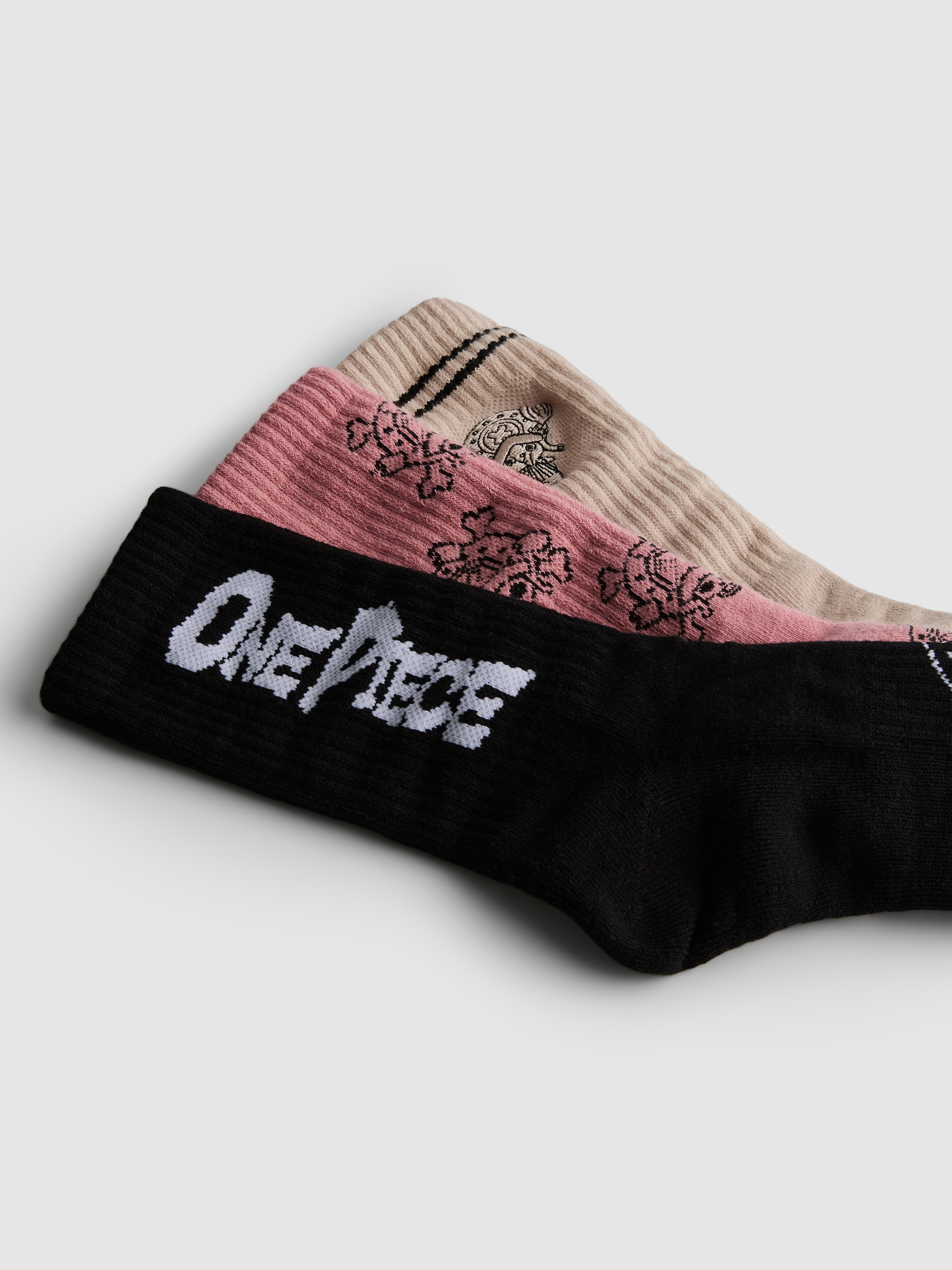 3pk One Piece Ribbed Socks