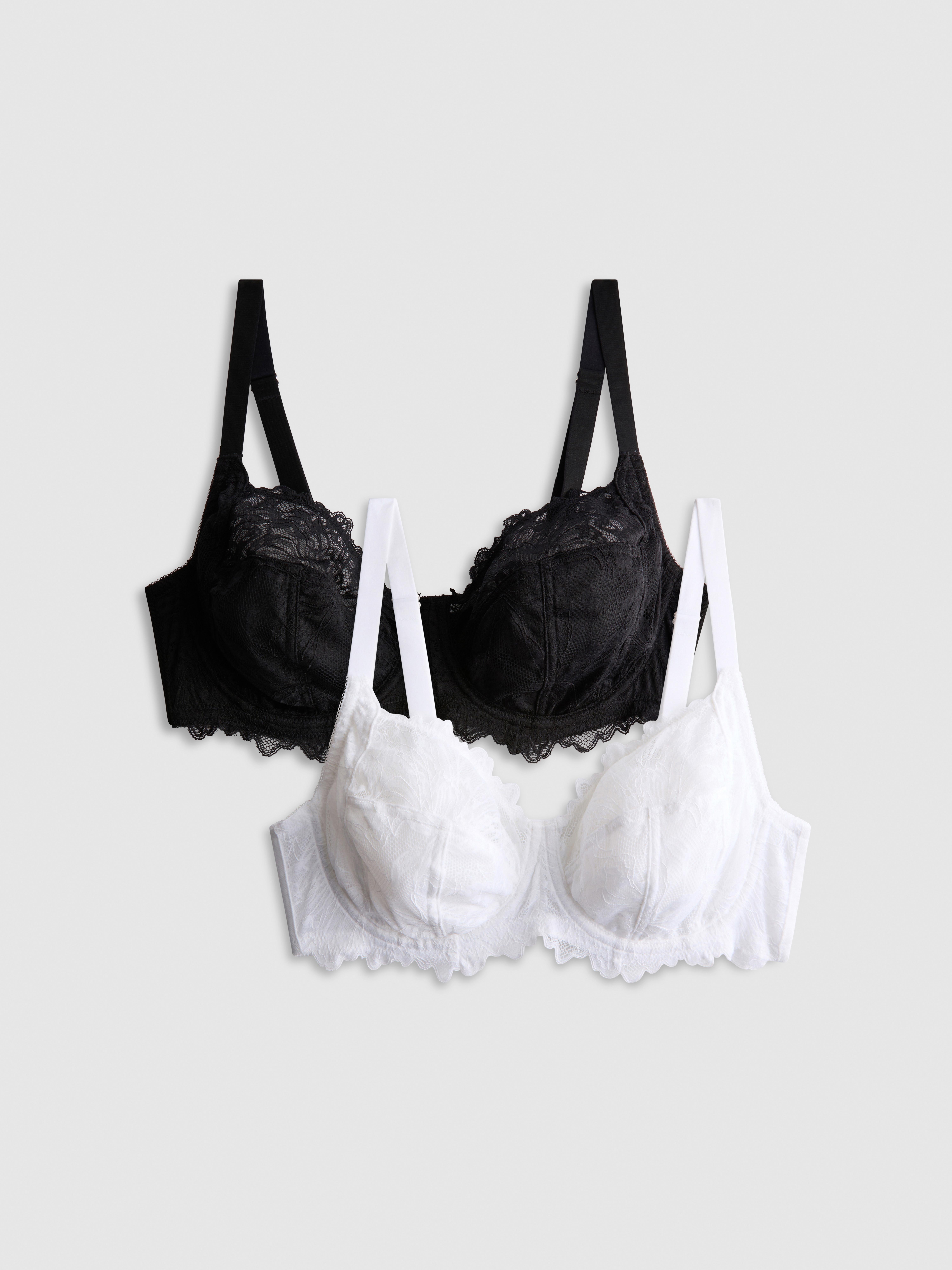 2pk D-H Underwired Lace Bra