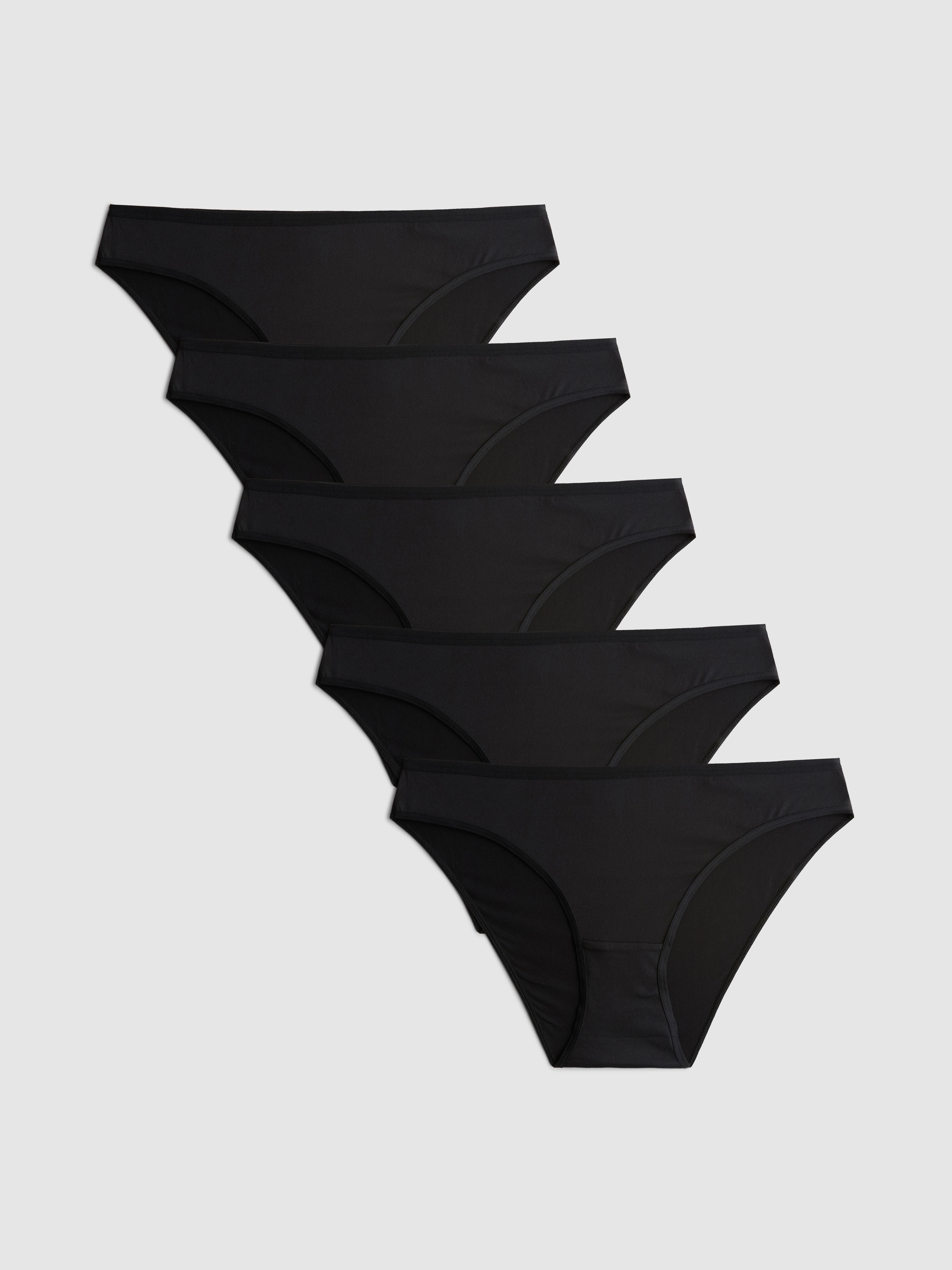 Lot de 5 mini culottes en microfibre