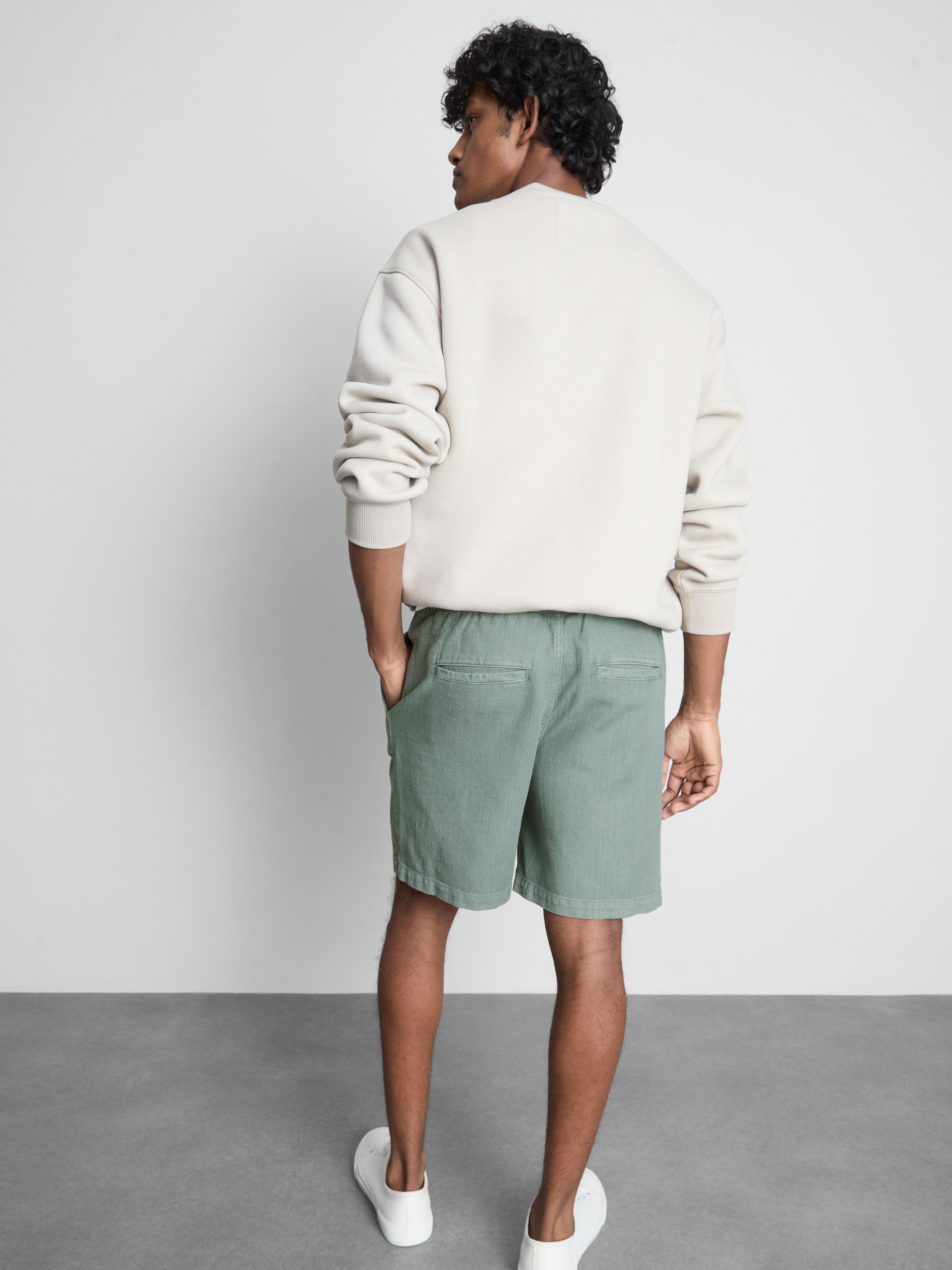 Textured Drawstring Shorts