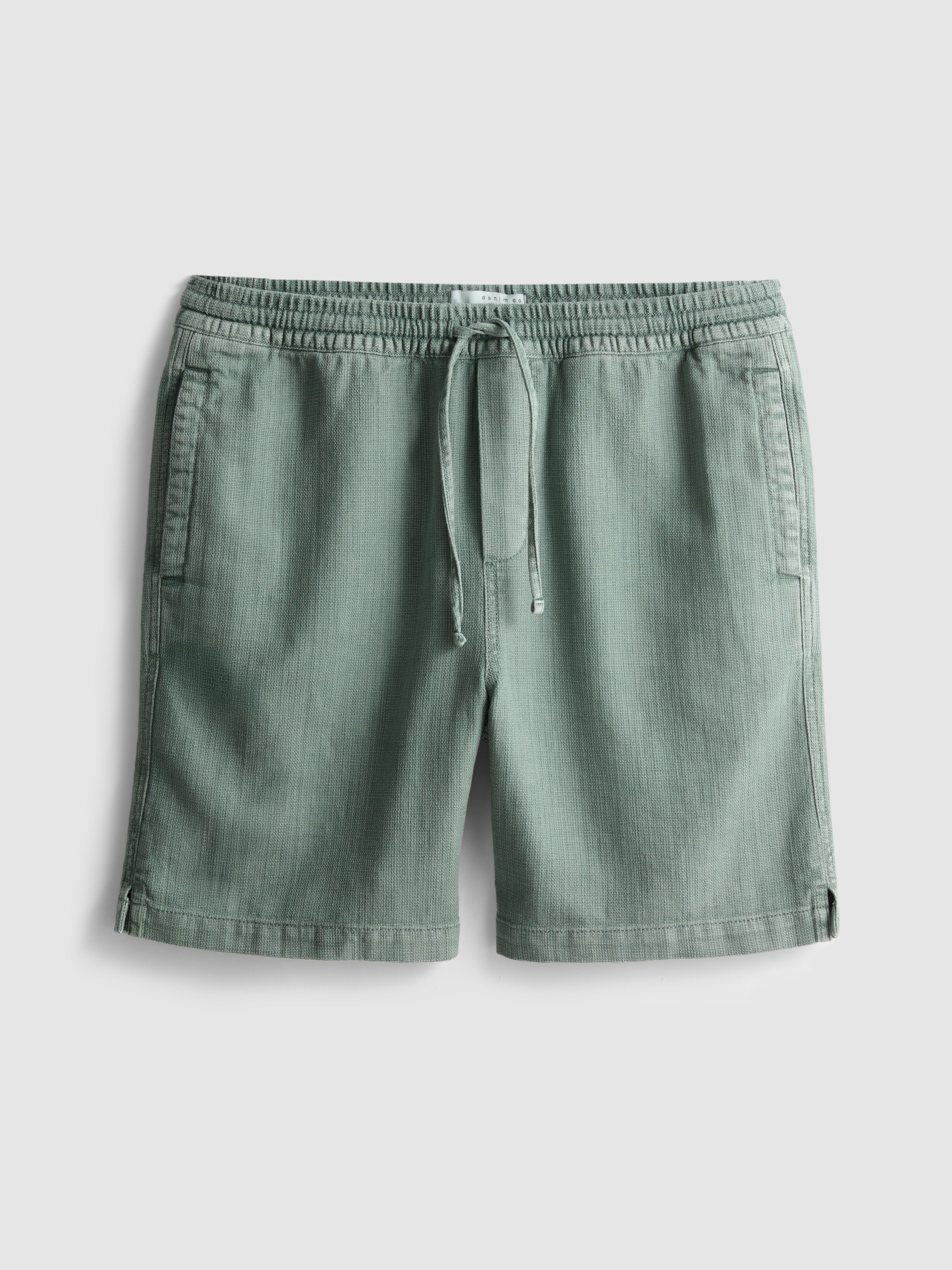 Textured Drawstring Shorts