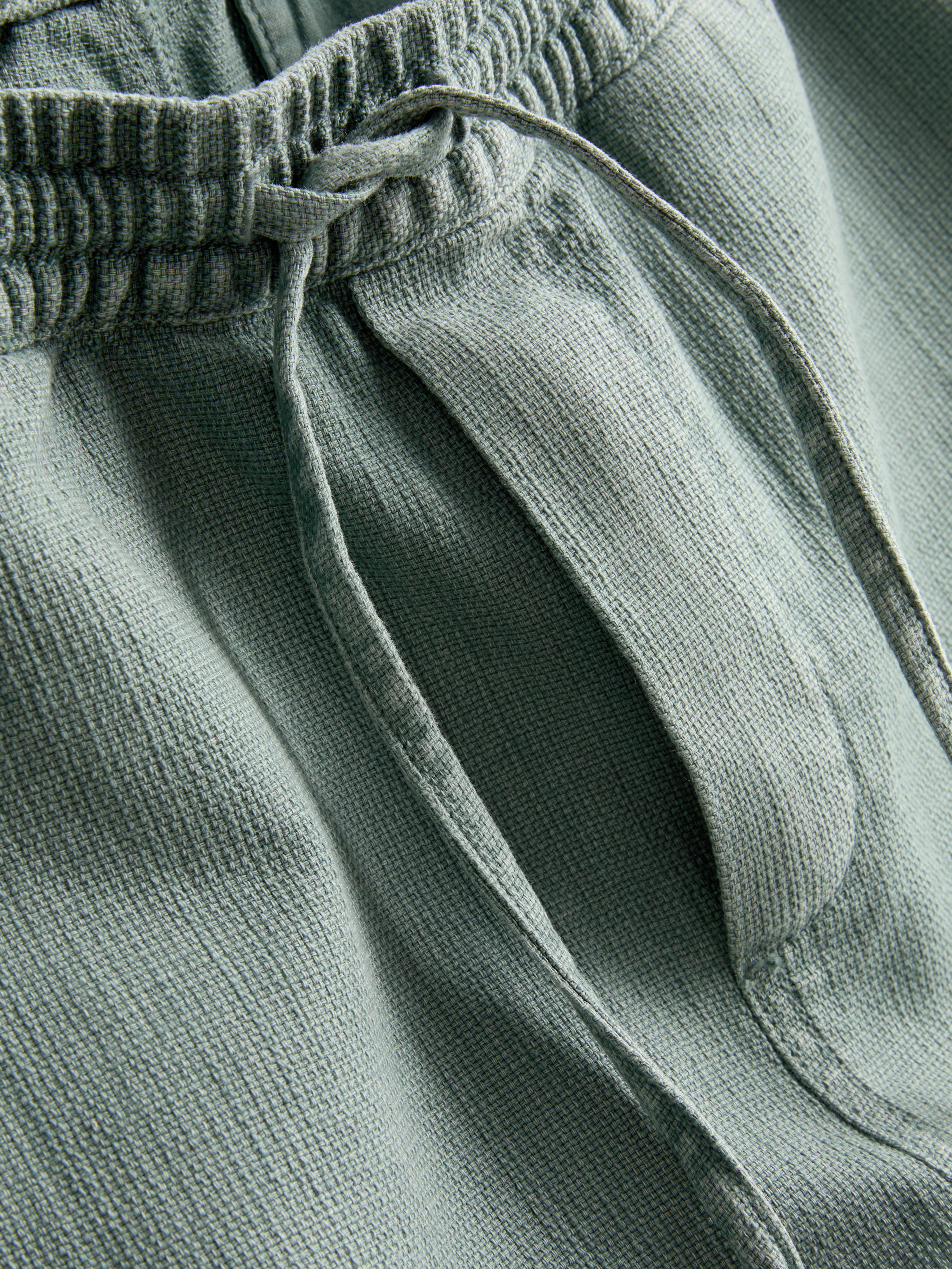 Textured Drawstring Shorts