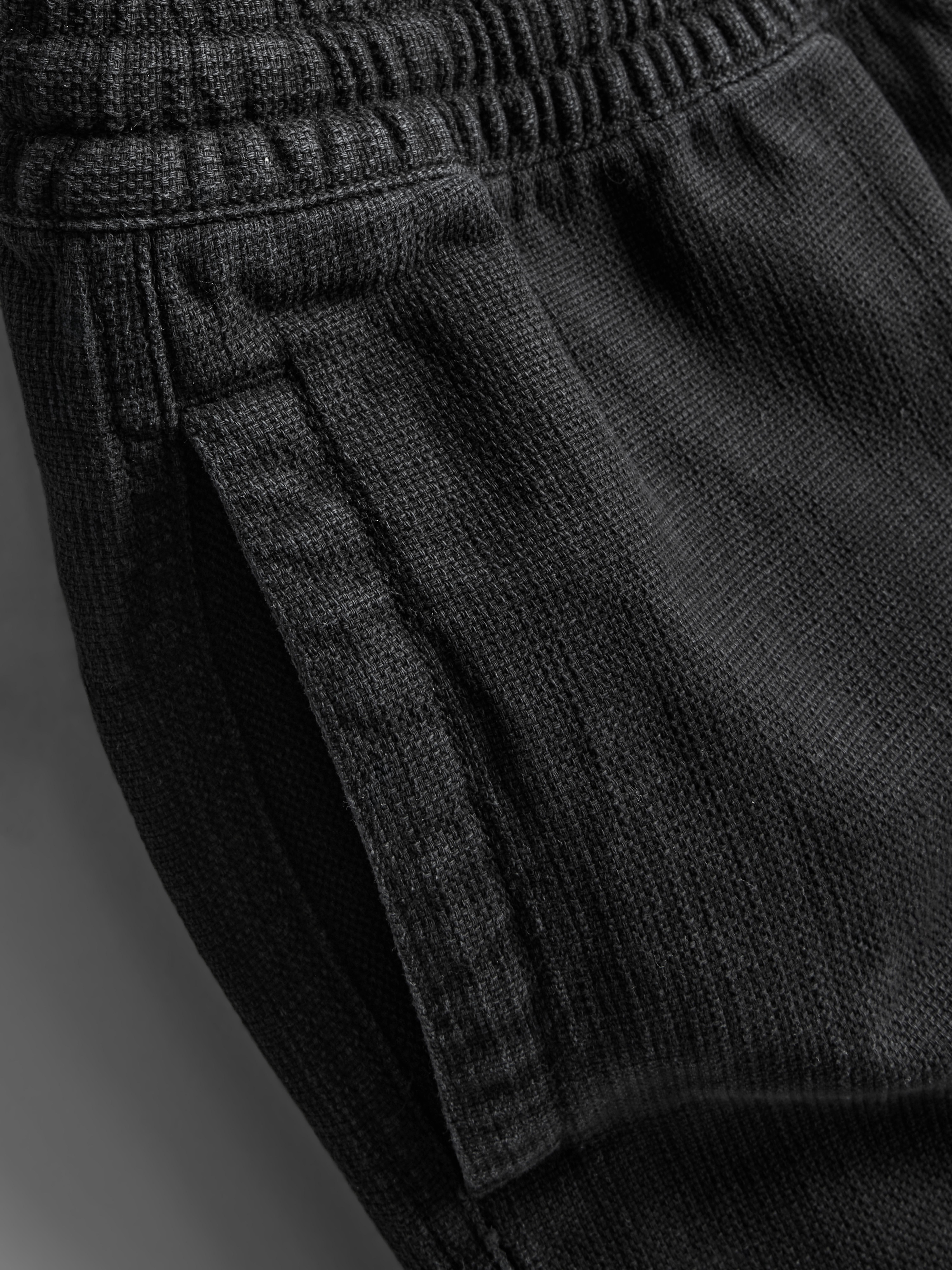 Textured Drawstring Shorts