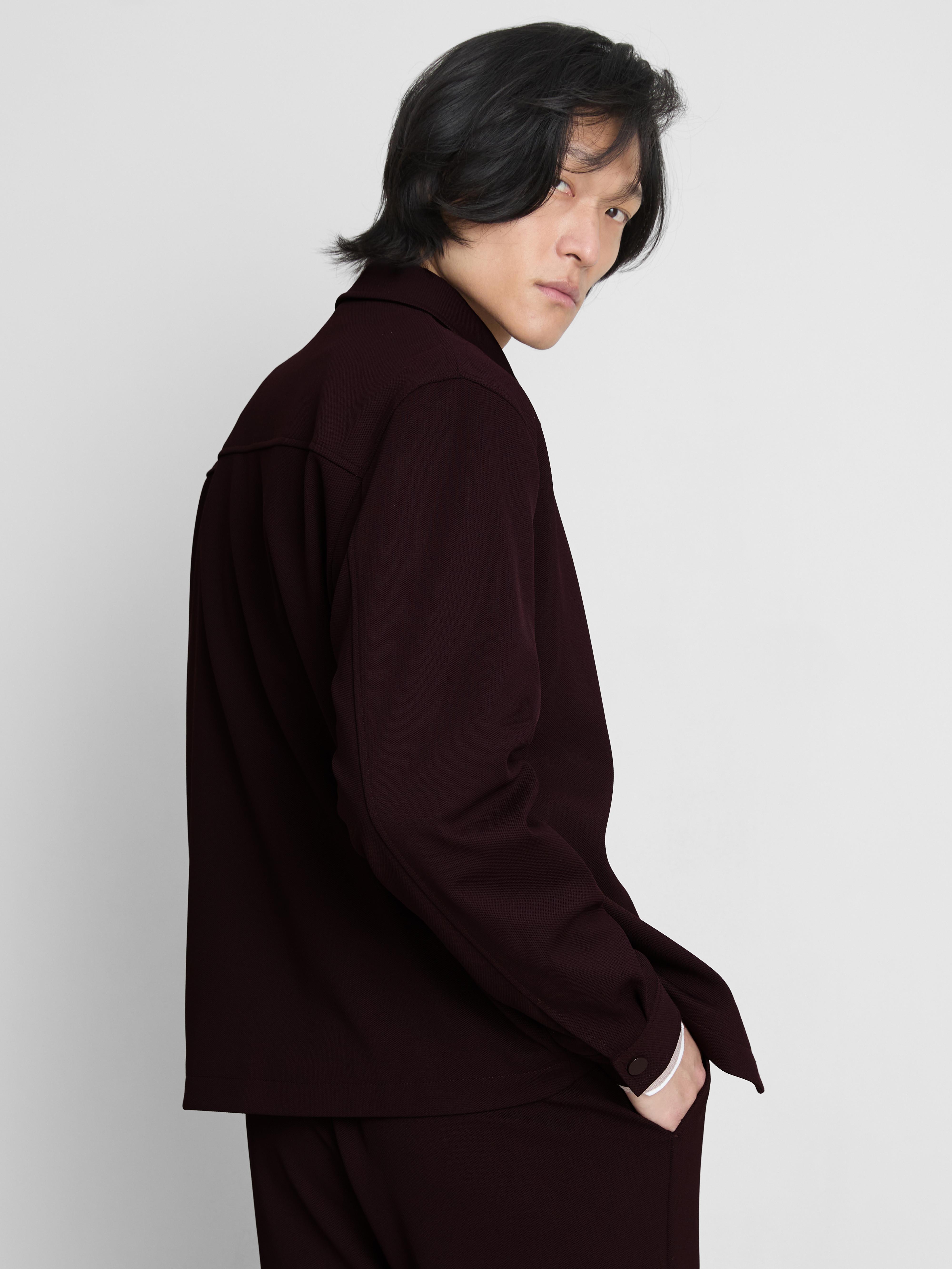 „The Edit“ Piqué-Jacke mit Kragen