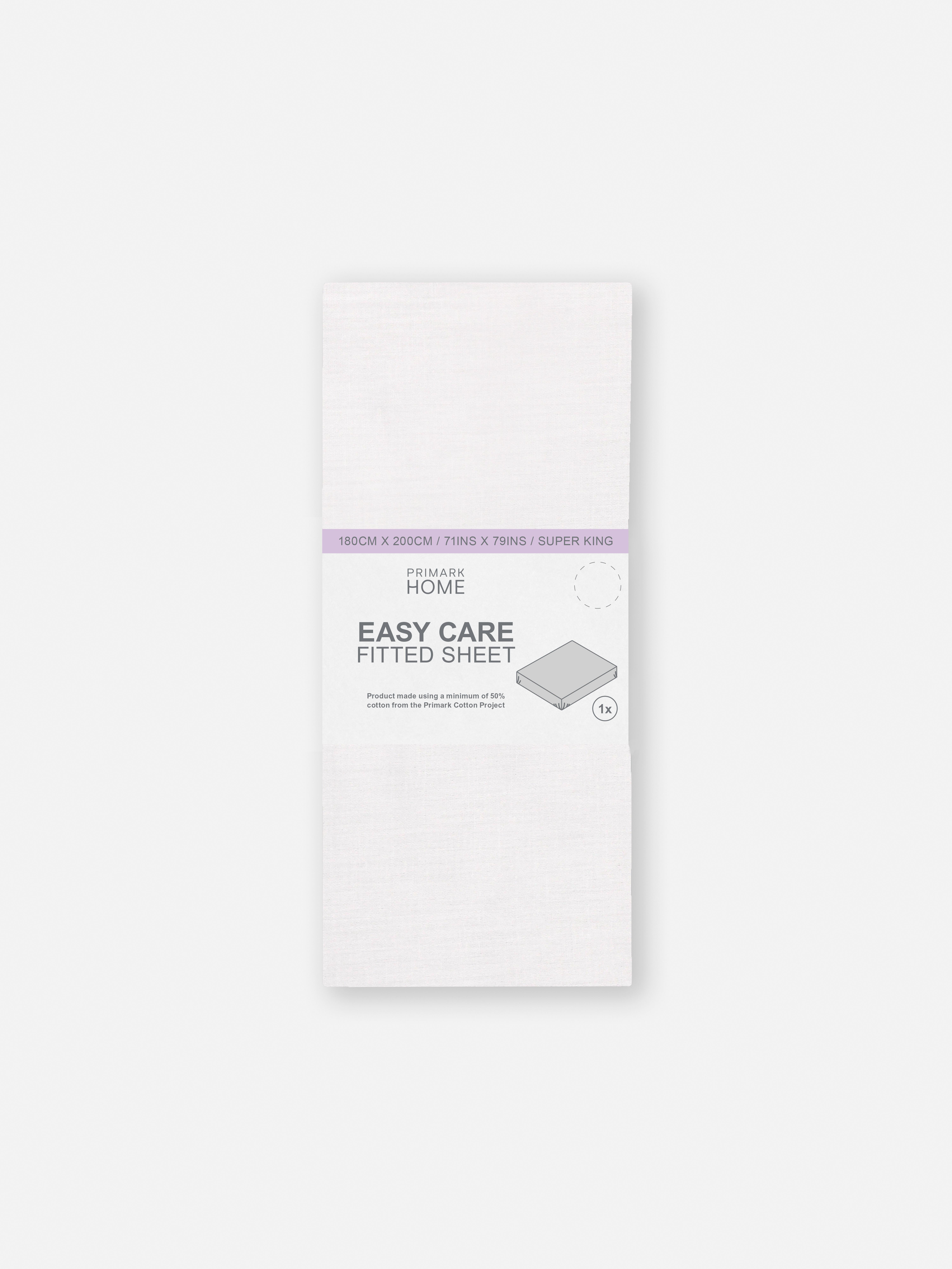 Essential Easy Care Super King Fitted Sheet