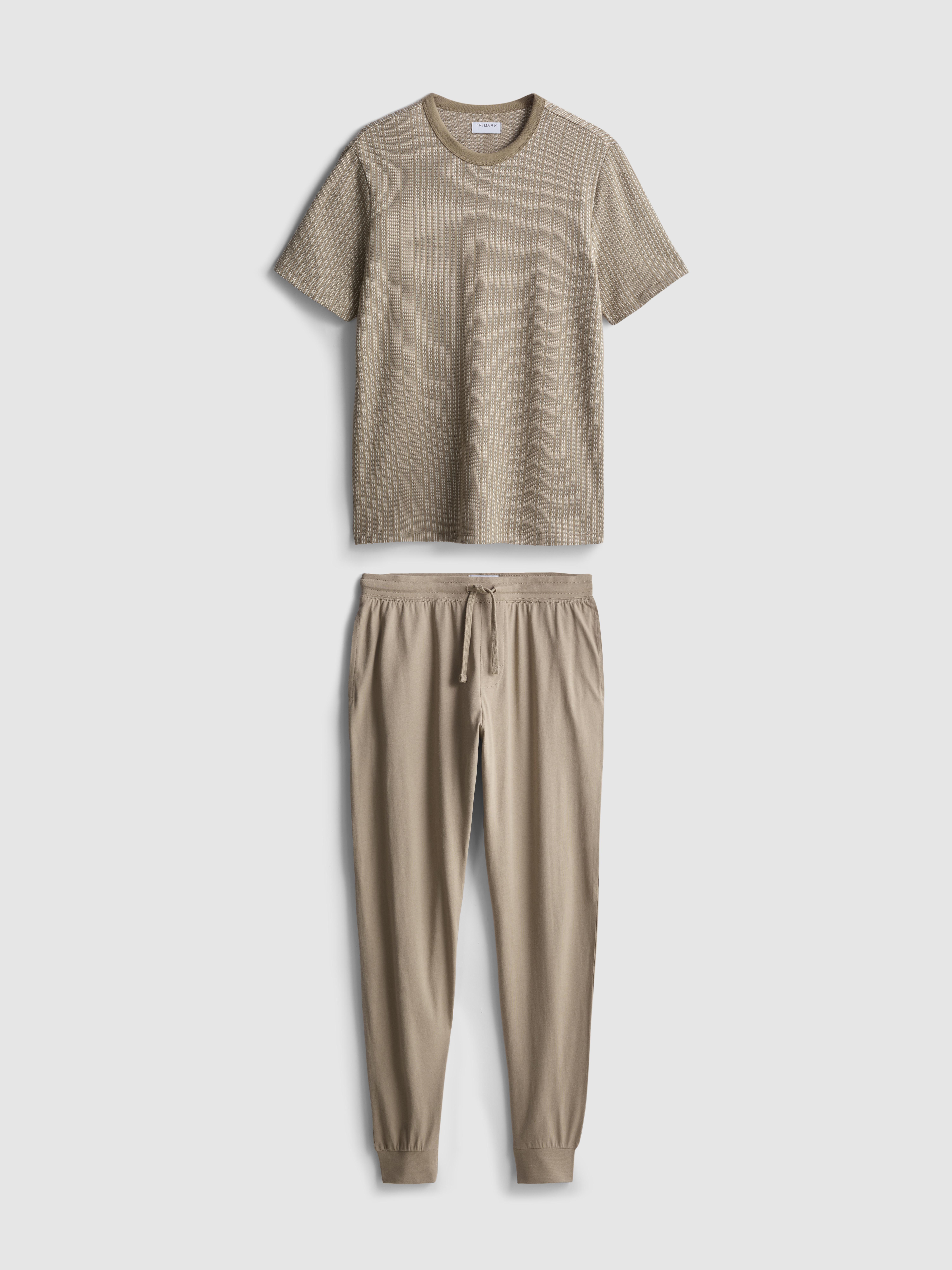 Textured Long Pajamas