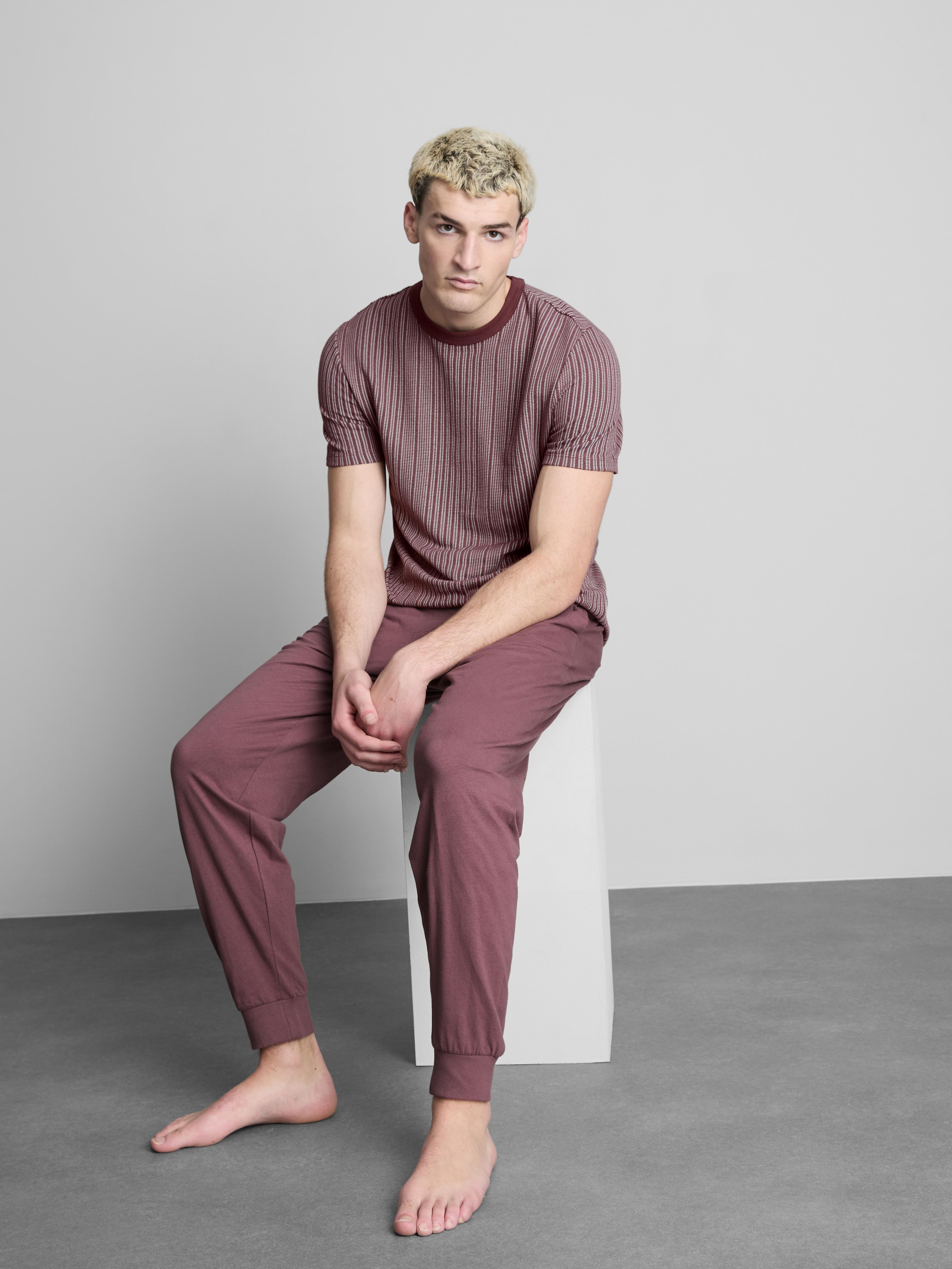 Pijama comprido texturado