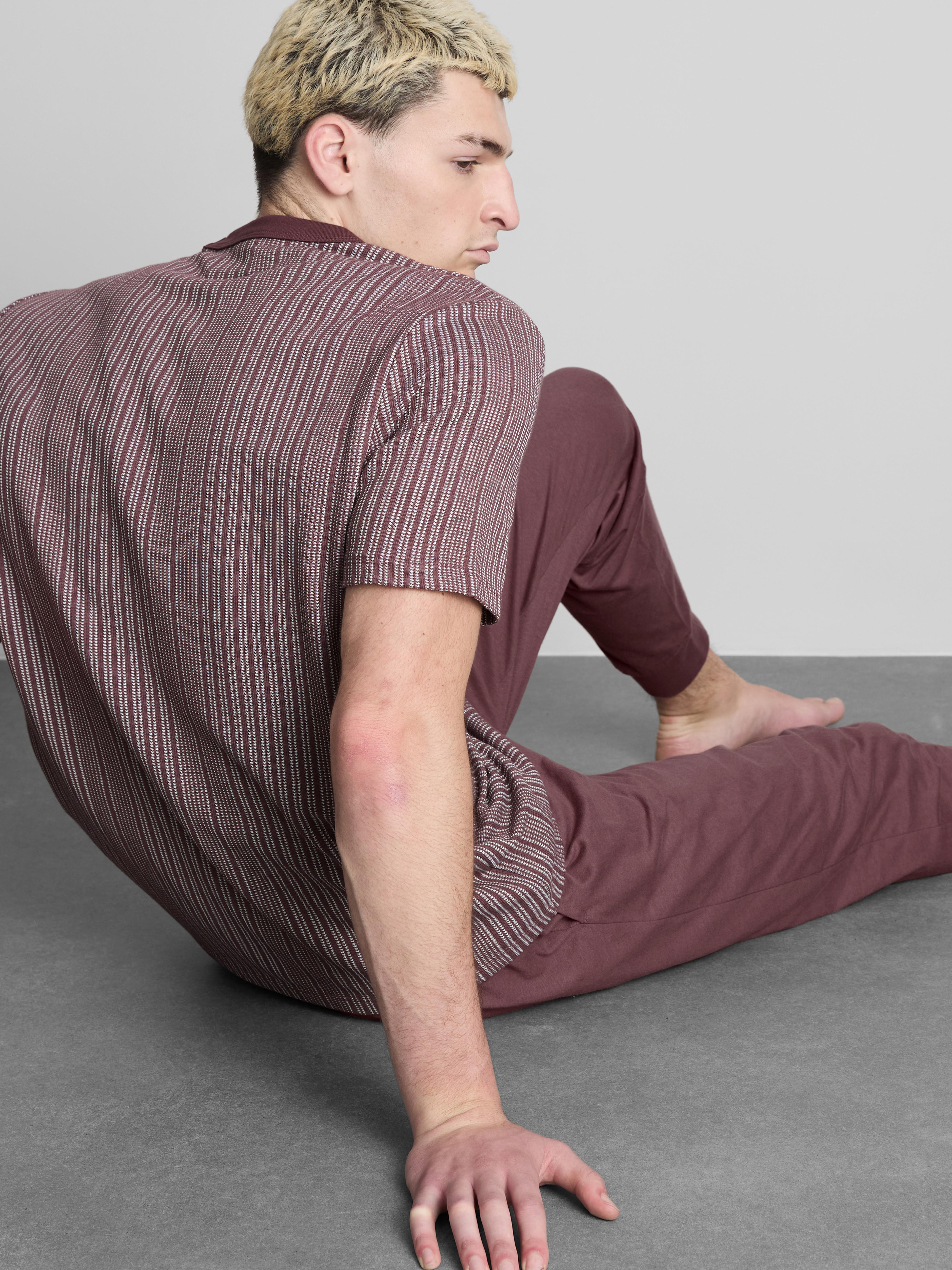 Pijama largo con textura