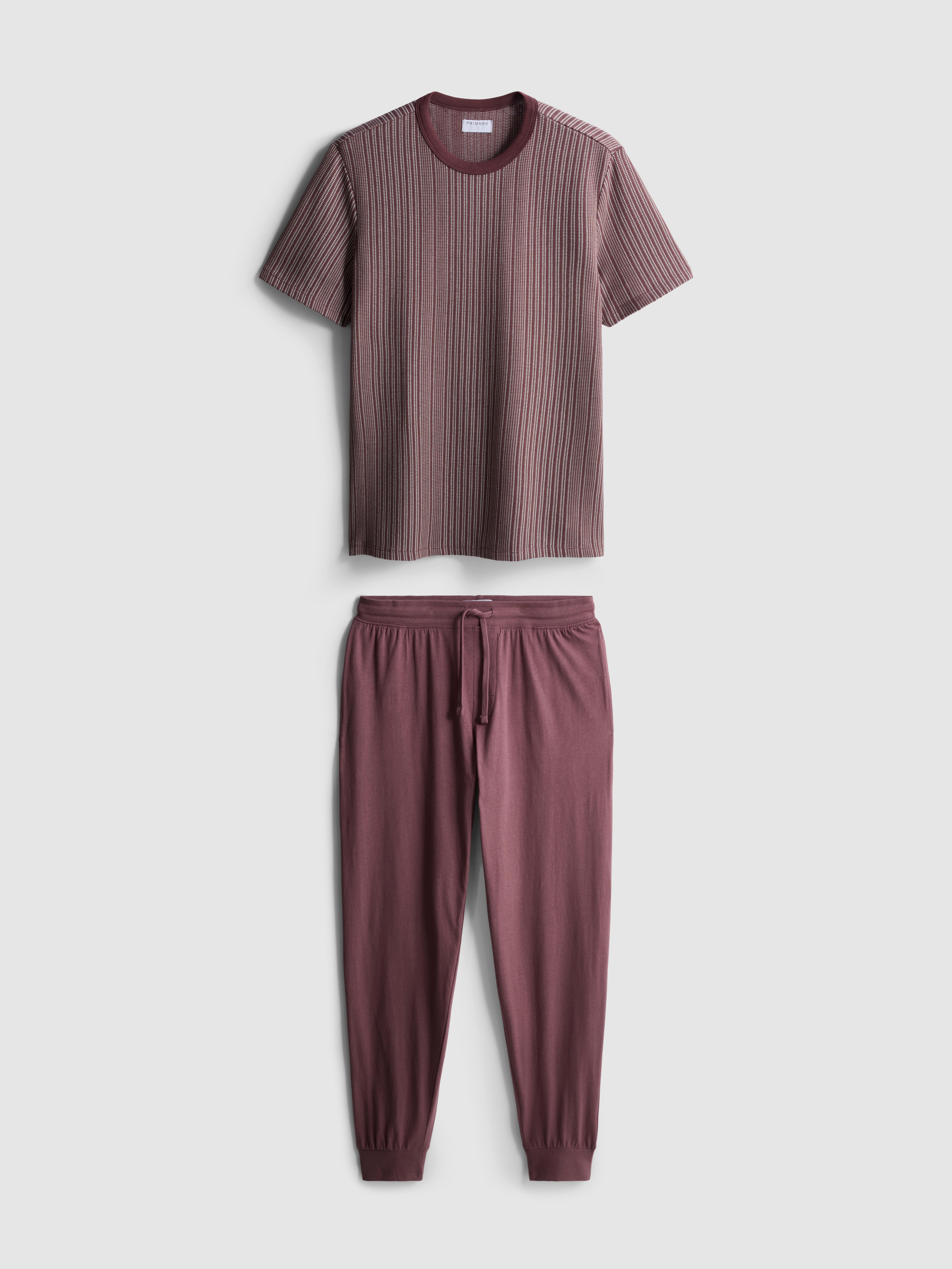 Pijama largo con textura