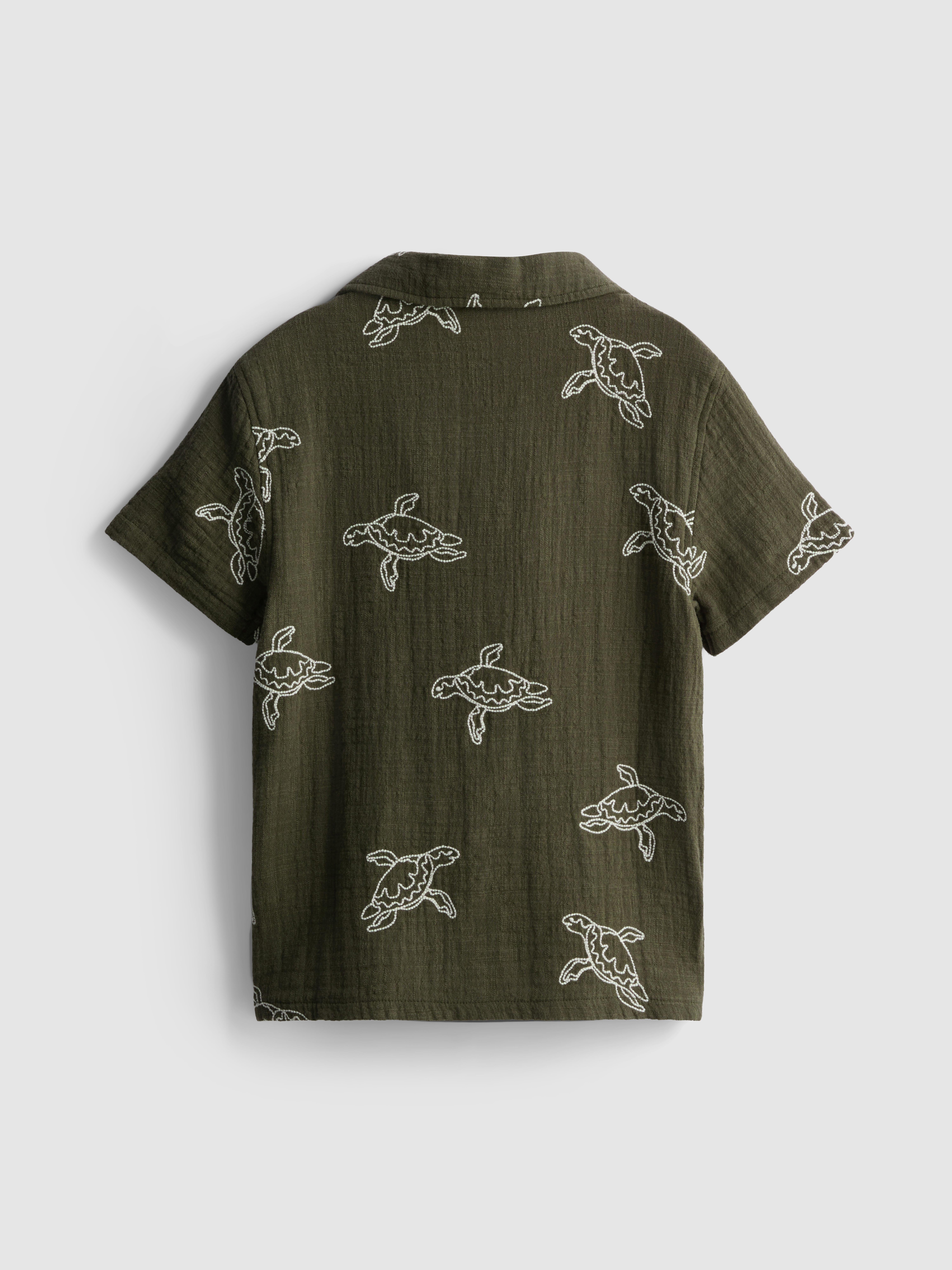 Boys Khaki 1.5-8yrs | Embroidered Shirt | Penneys