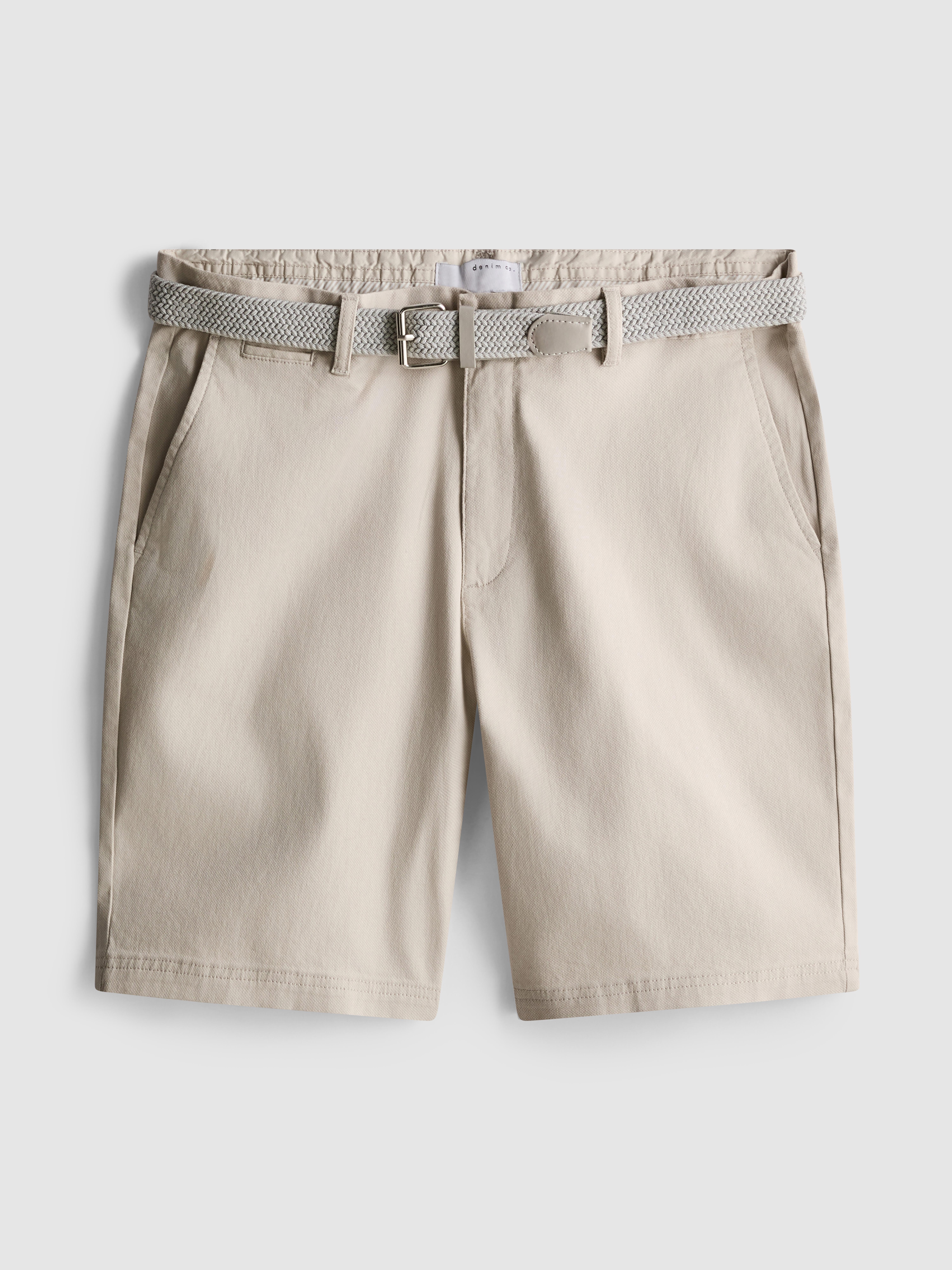 Belted Chino Shorts