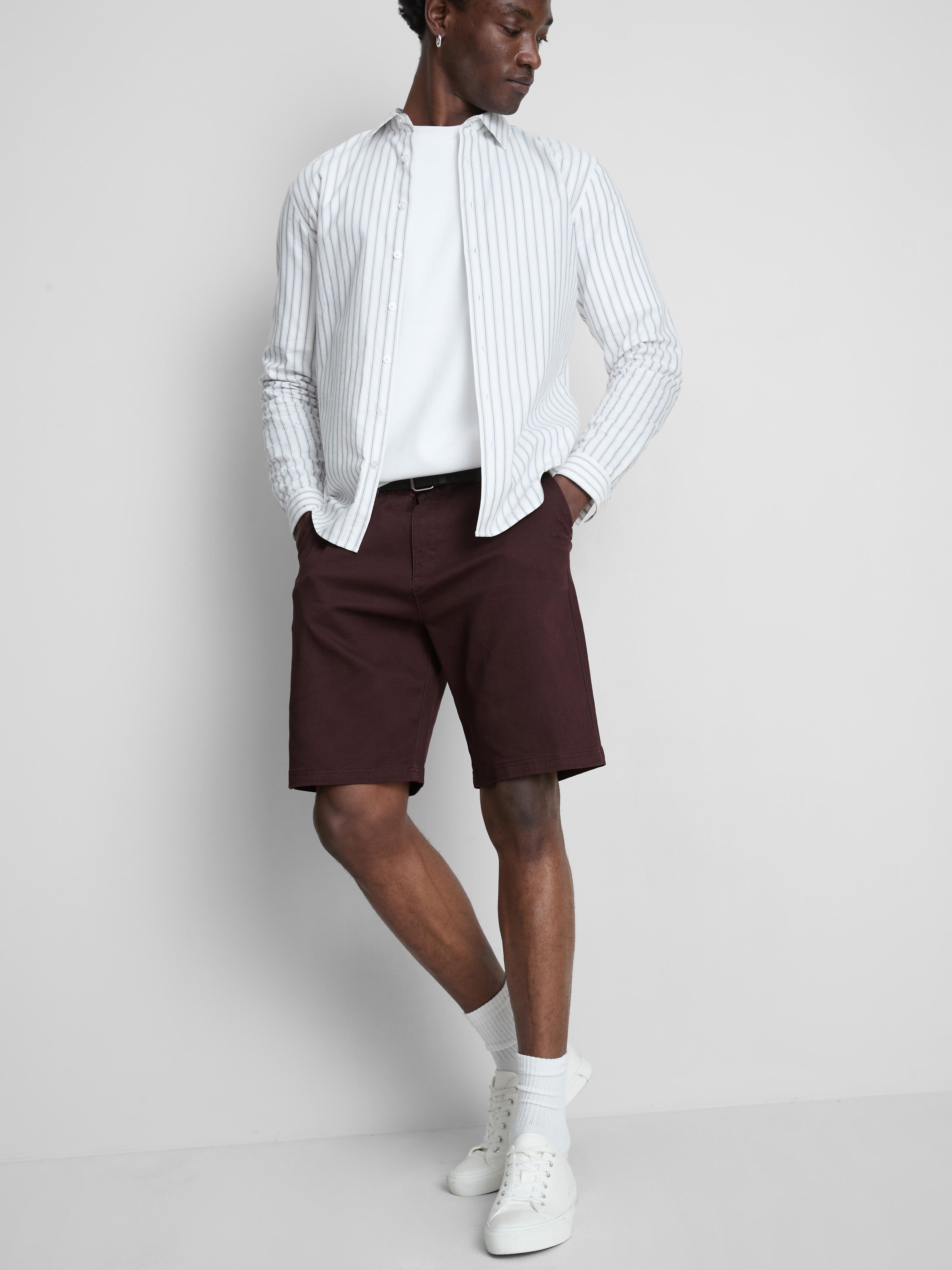 Short chino avec ceinture