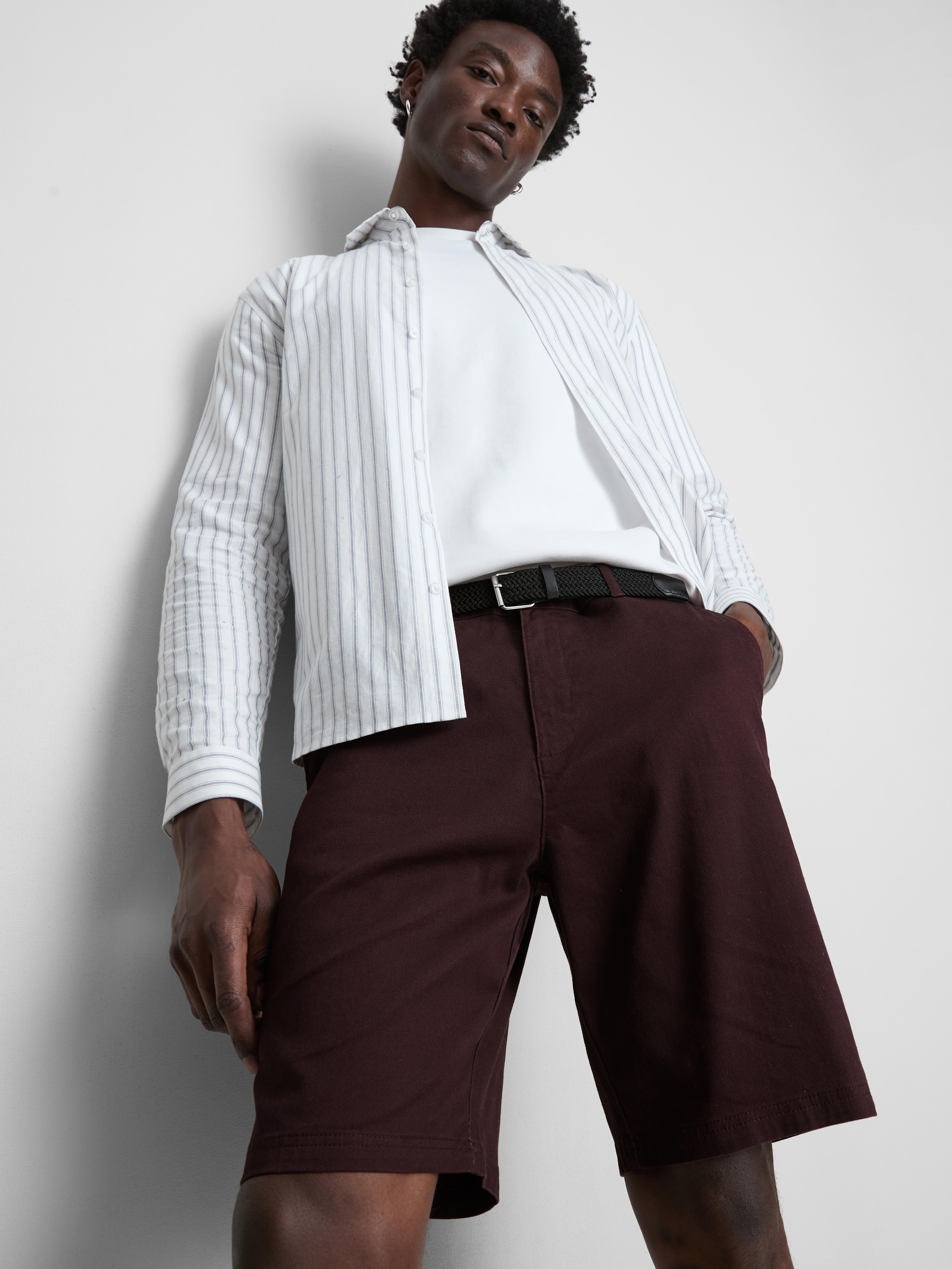 Short chino avec ceinture