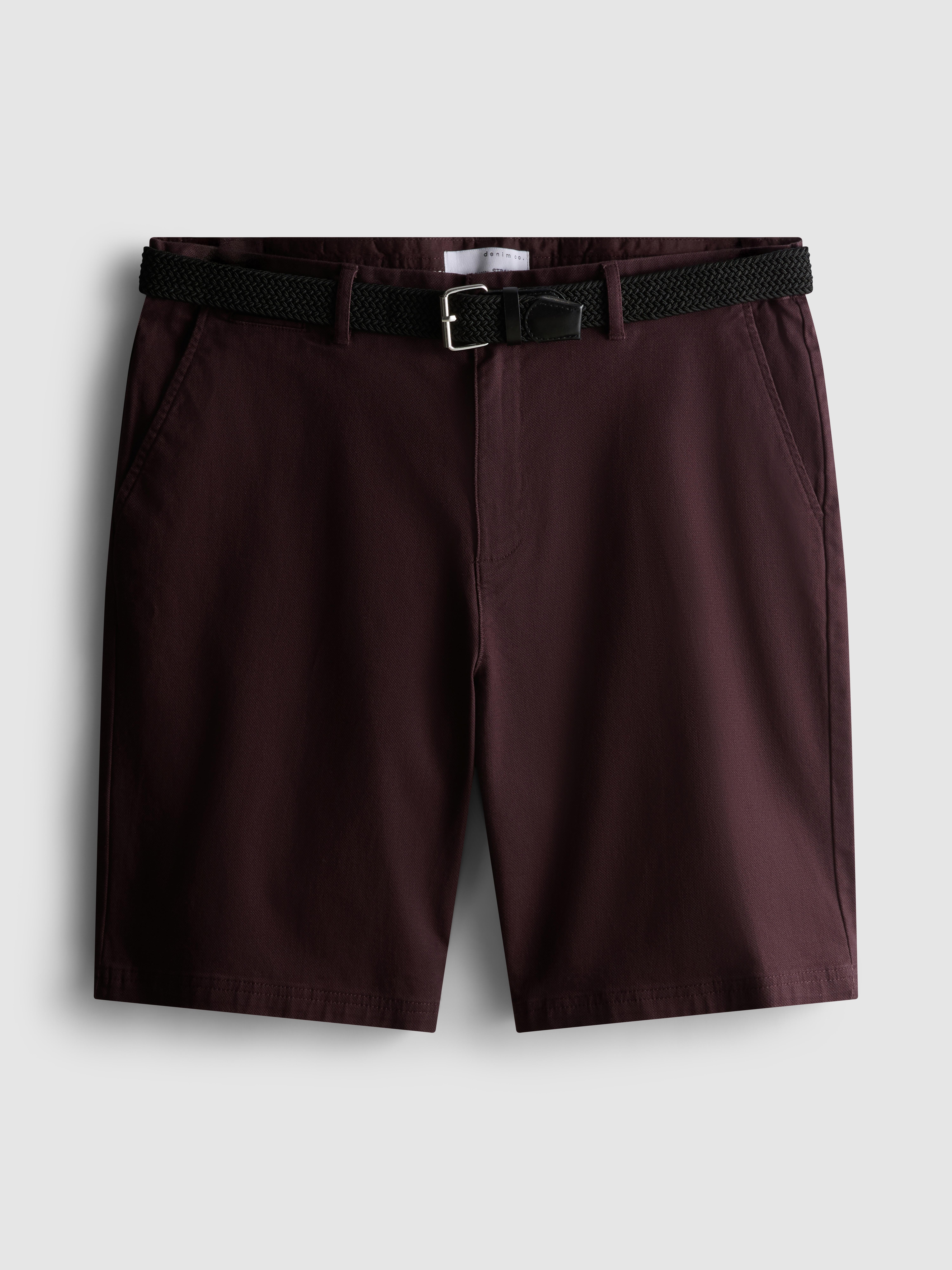 Short chino avec ceinture