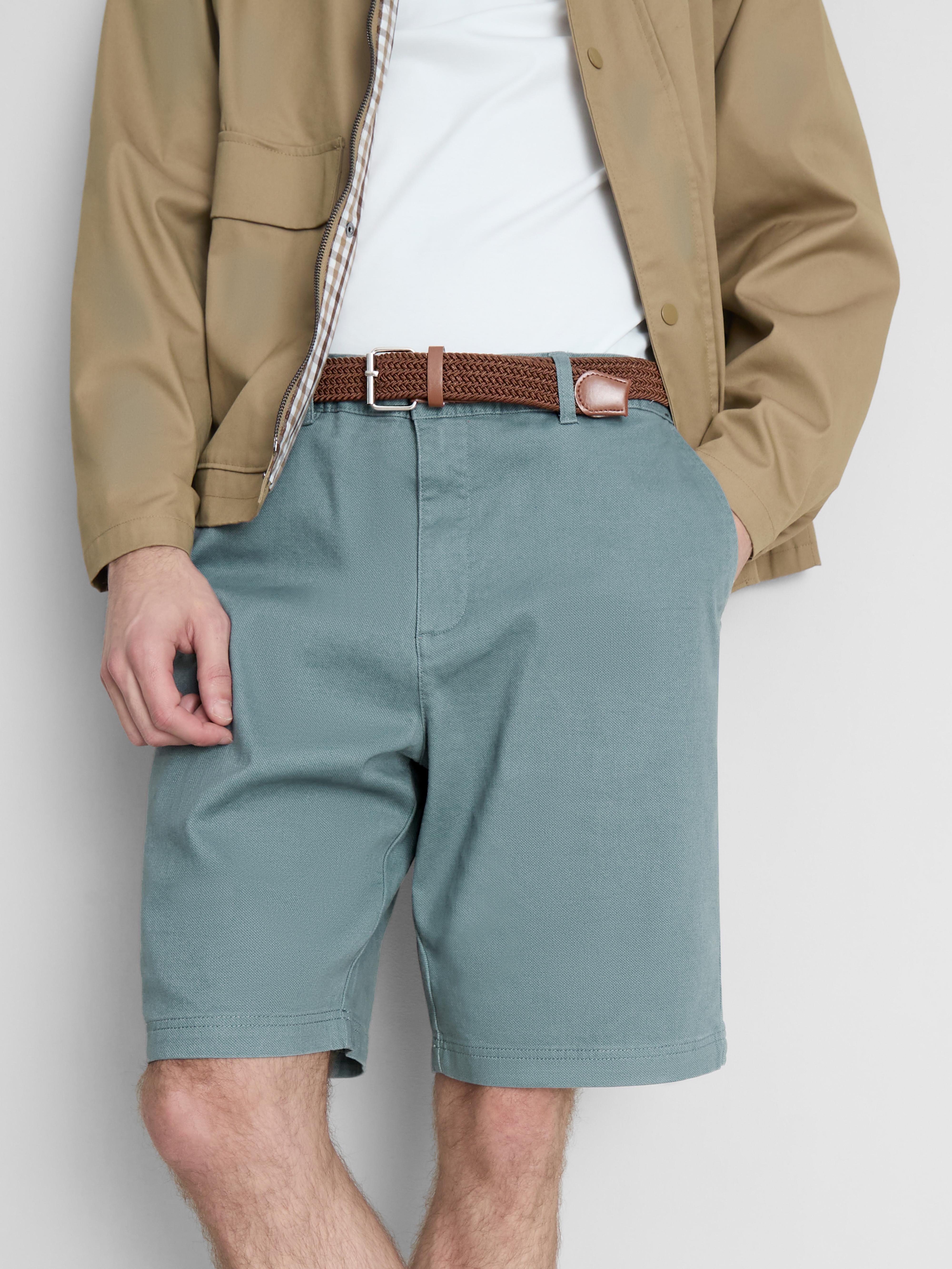 Short chino avec ceinture