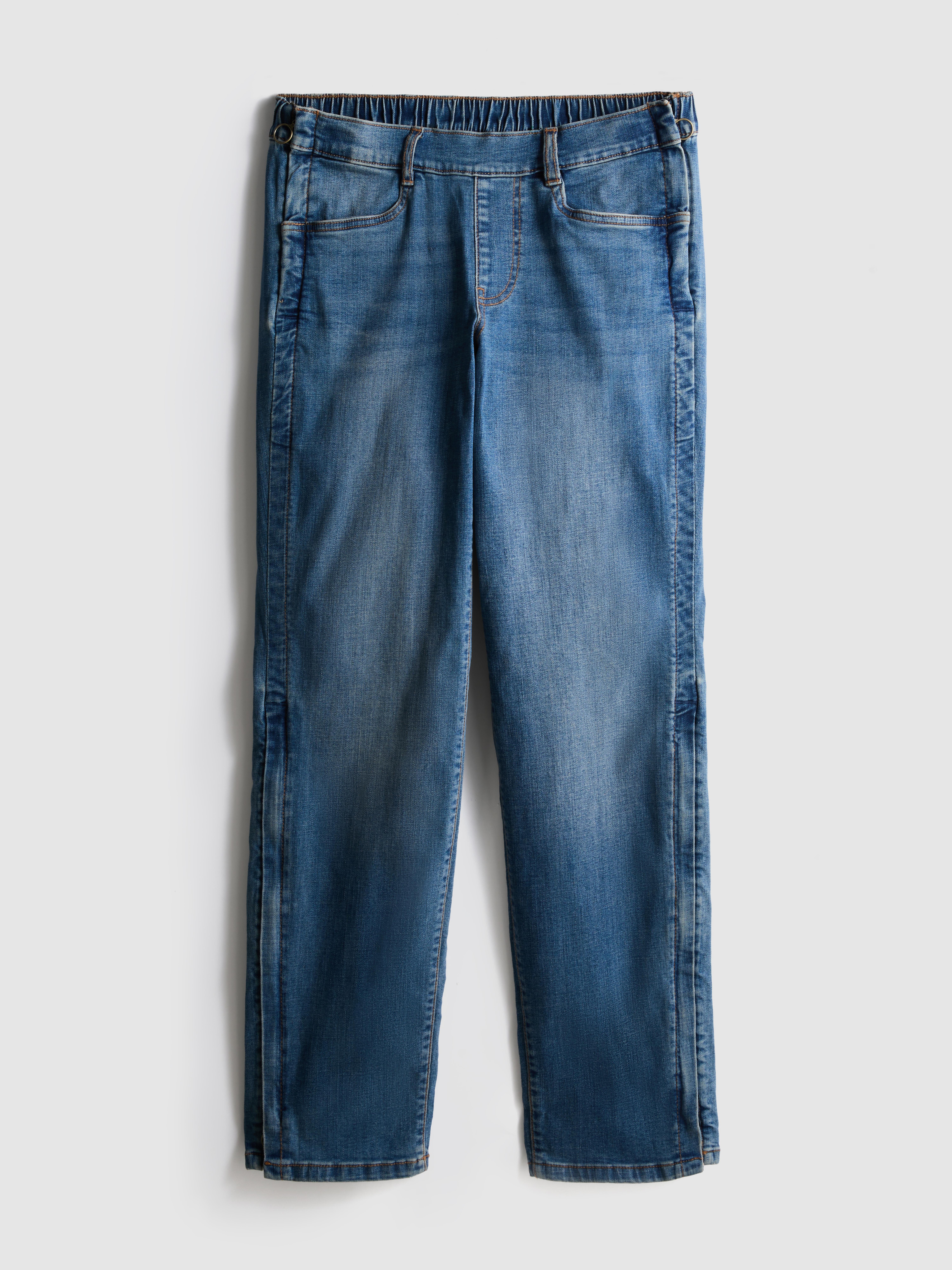 Jean adaptatif à taille mi-haute