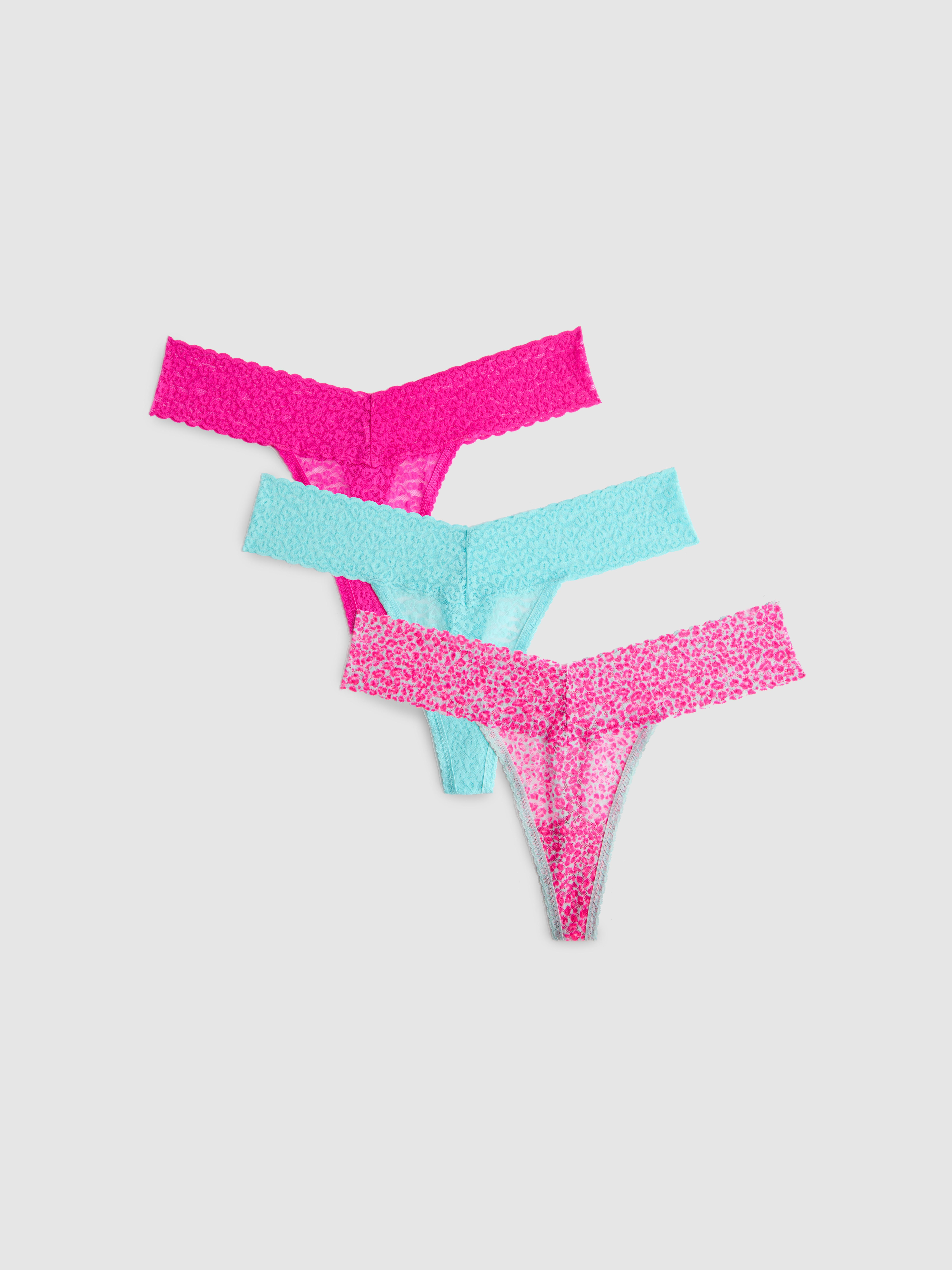 3pk Lace Thongs