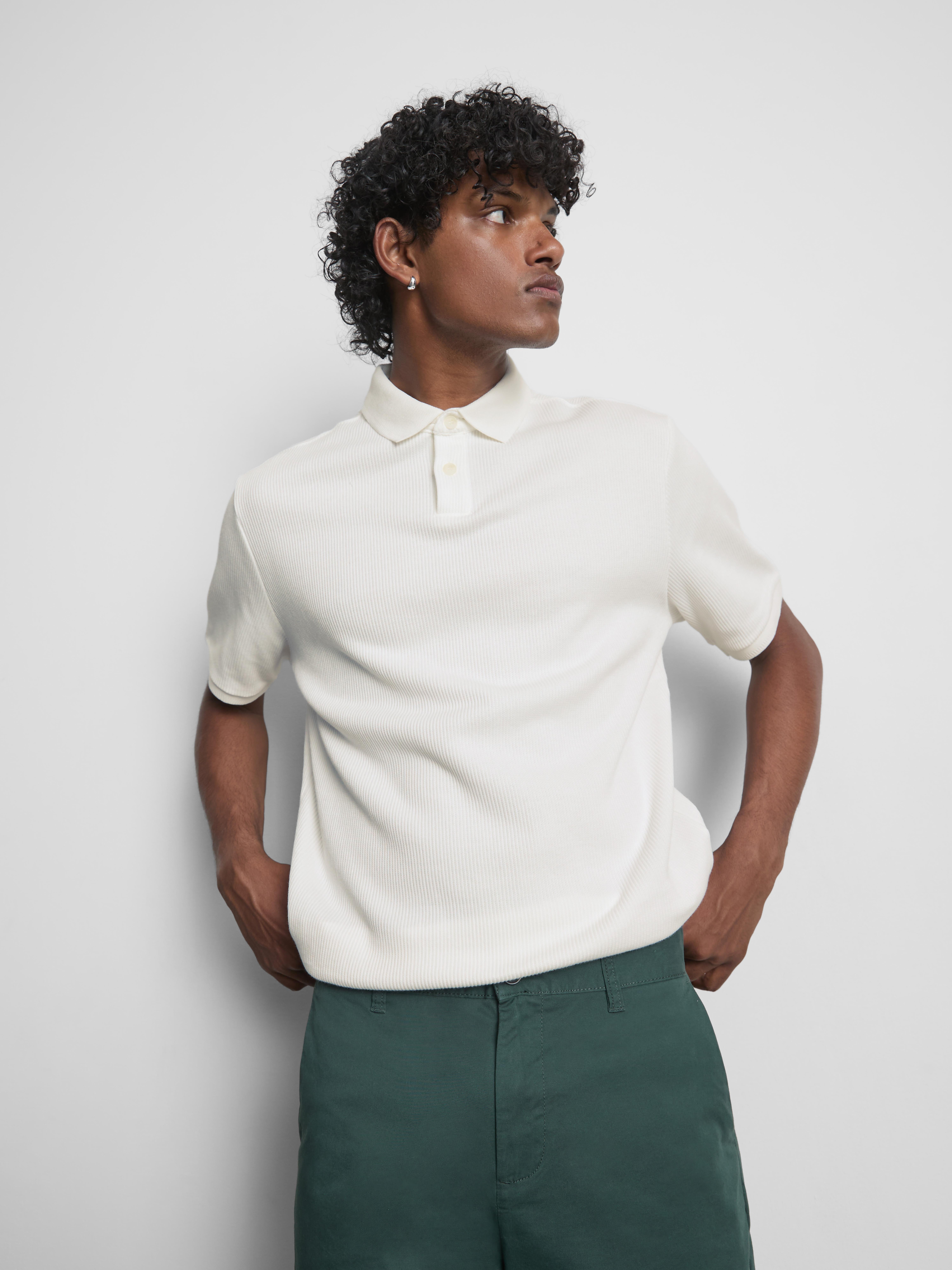 The Edit Ribbed Polo Shirt