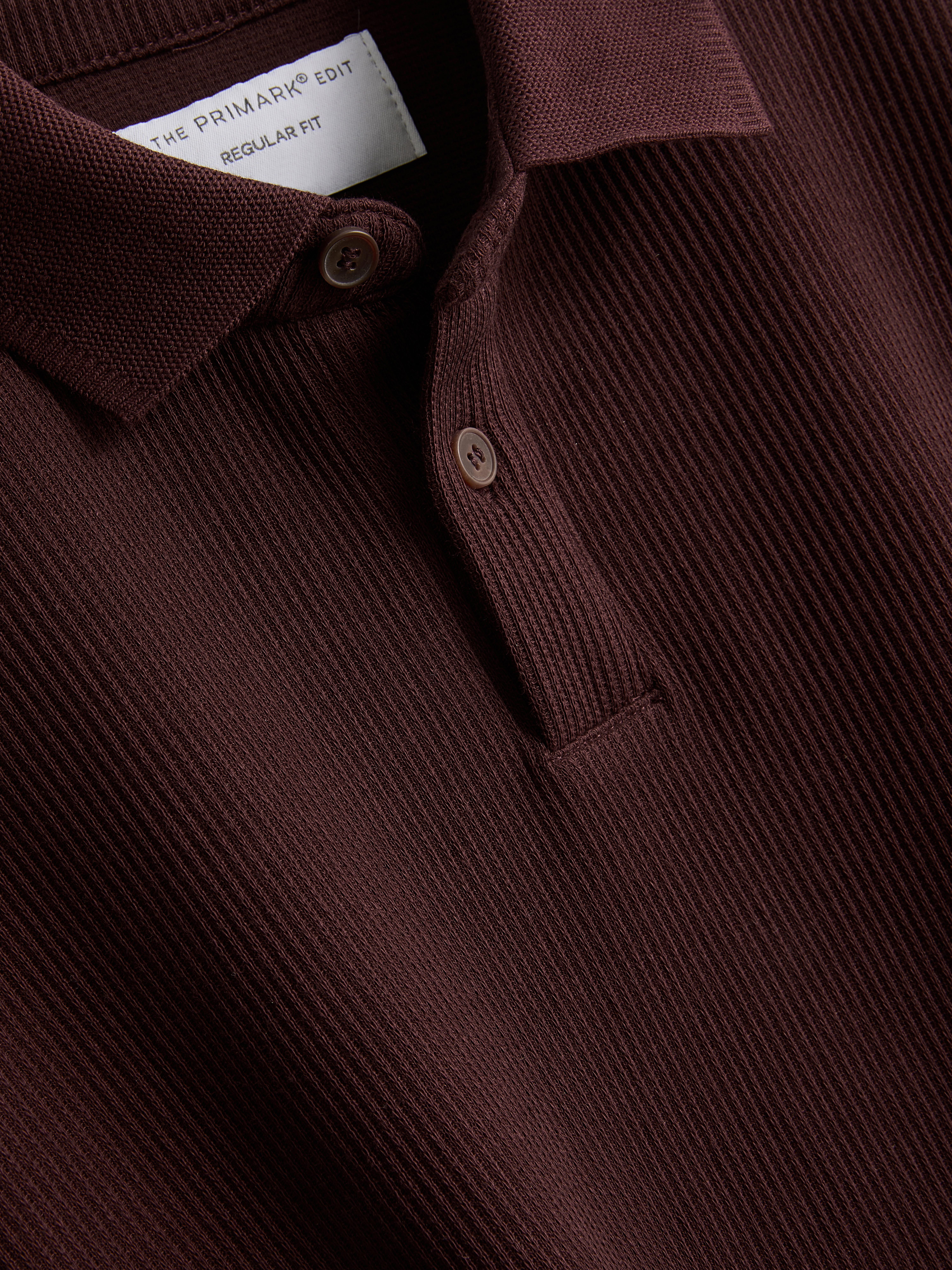 The Edit Ribbed Polo Shirt
