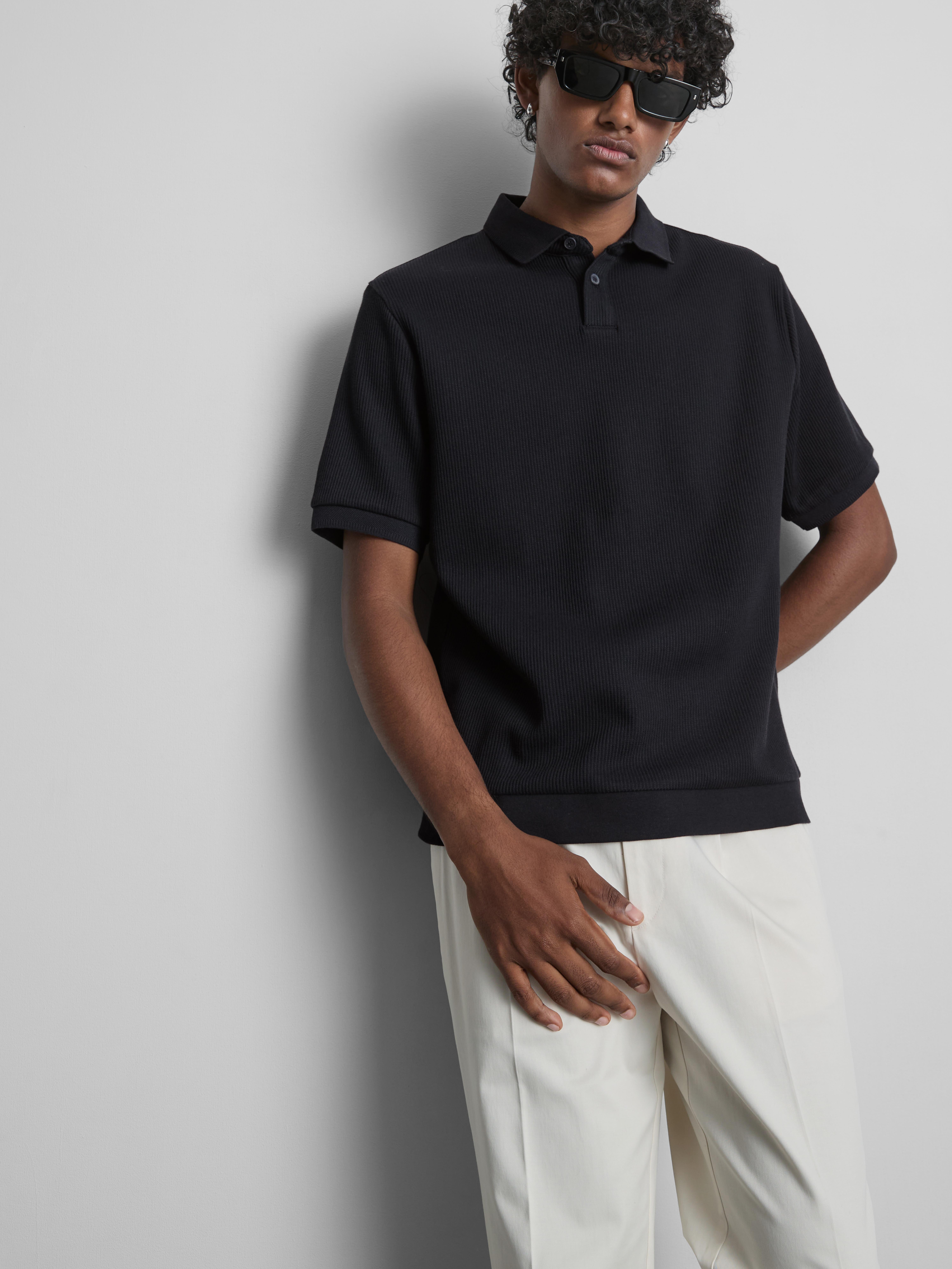 The Edit Ribbed Polo Shirt
