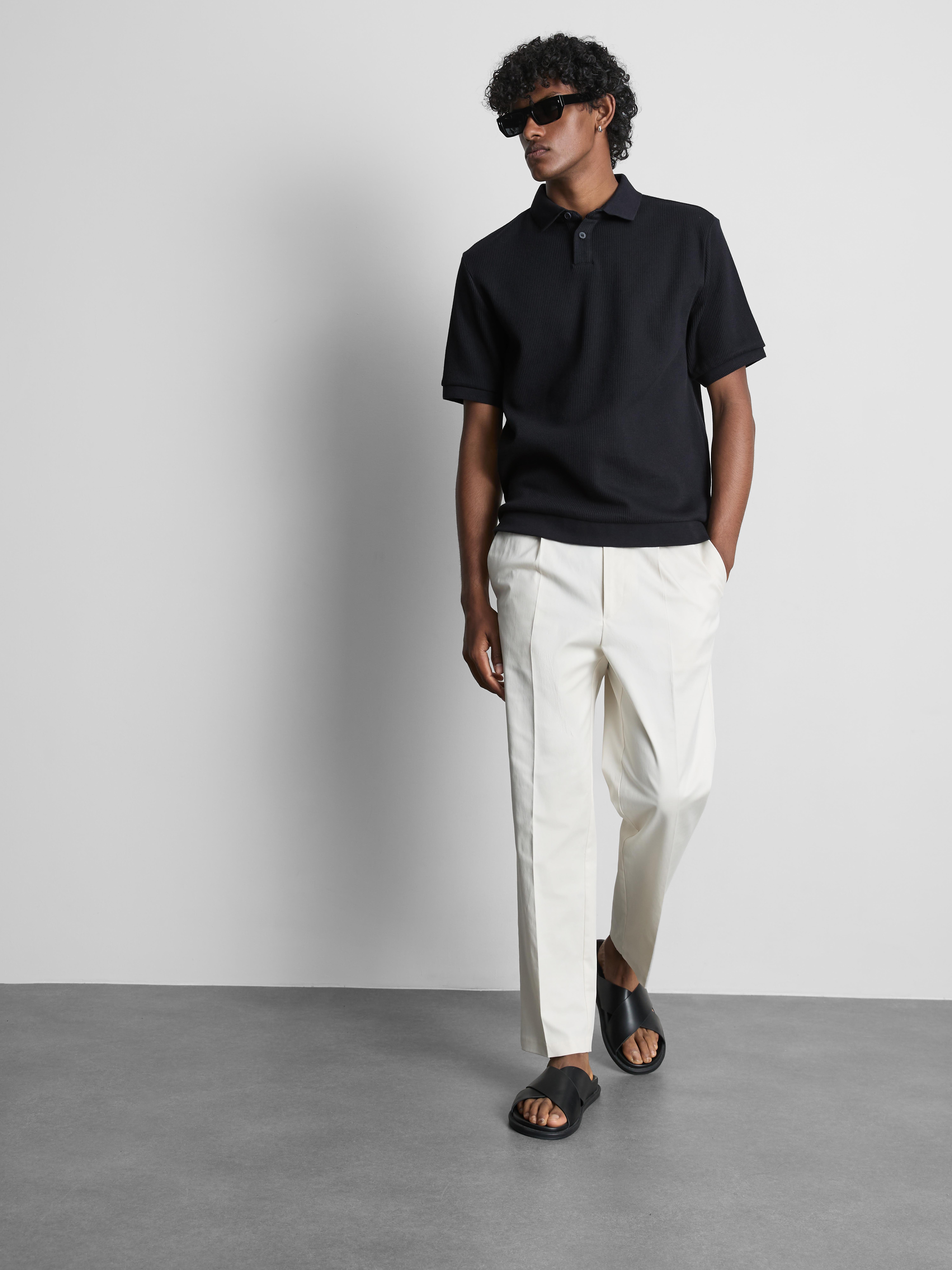 Geripptes „The Edit“ Poloshirt