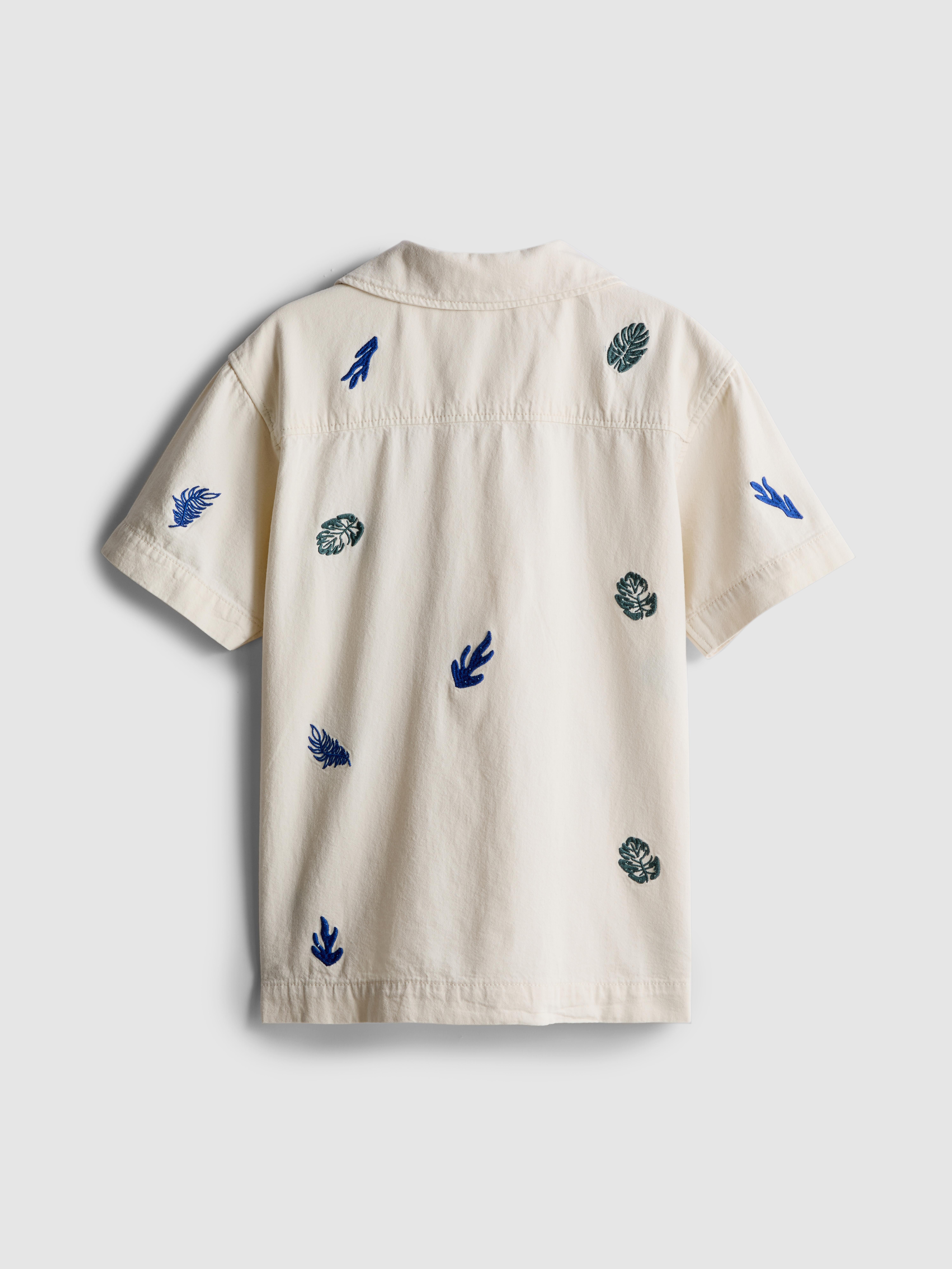 7-15yrs | Embroidered Button-Up Shirt