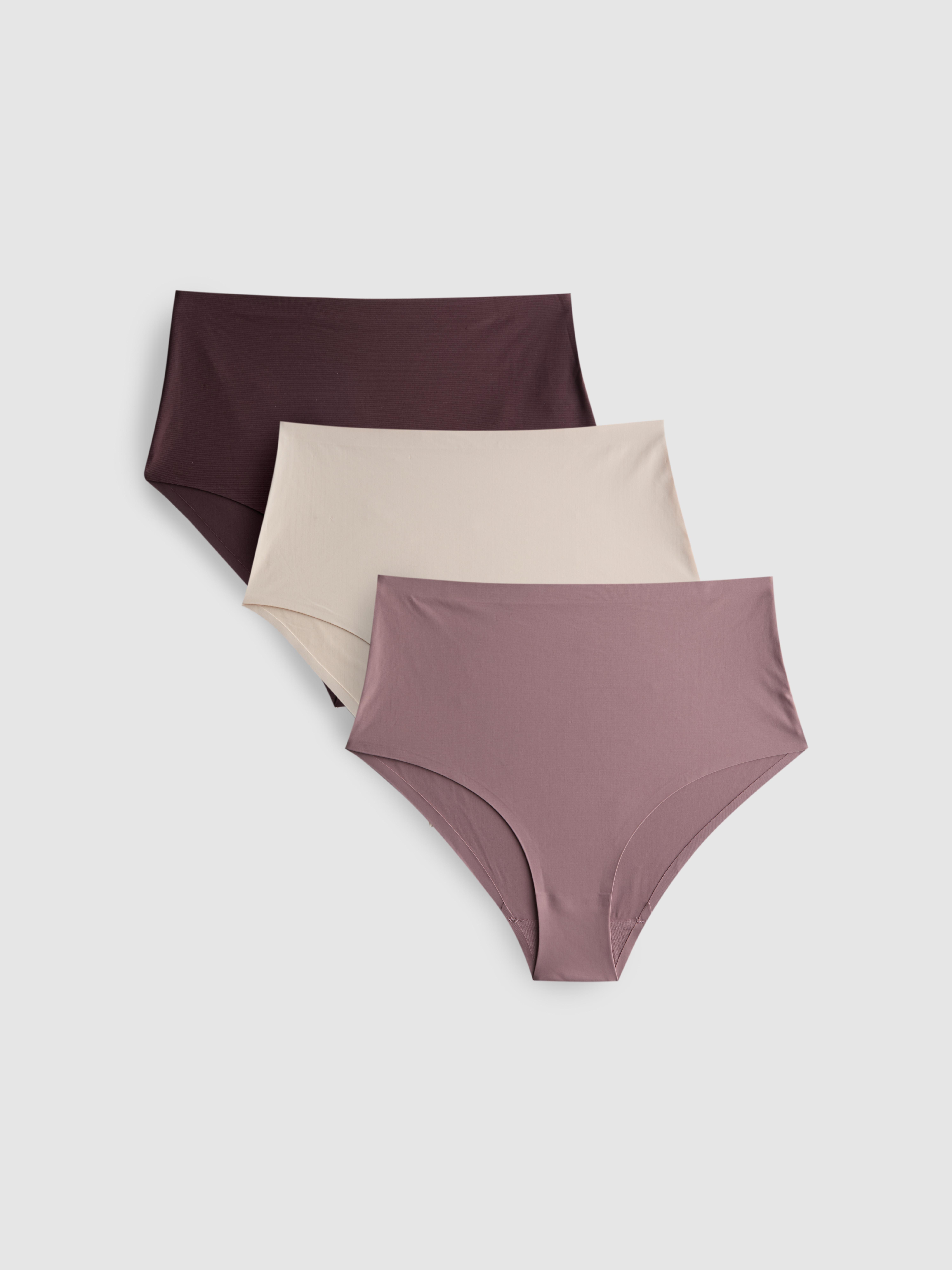 Pack 3 cuecas invisíveis cintura subida