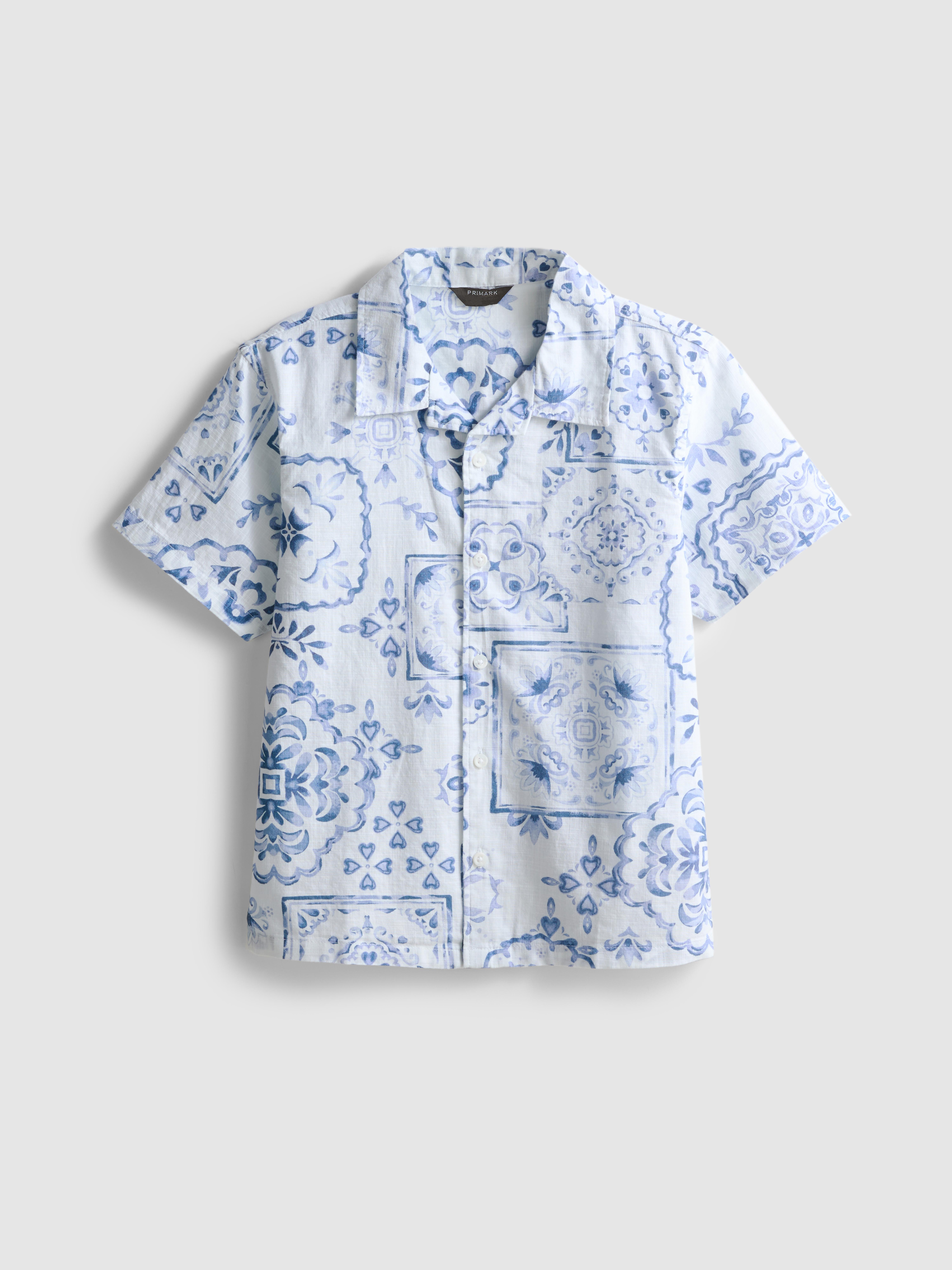 7-15 años | Camisa con estampado de azulejos