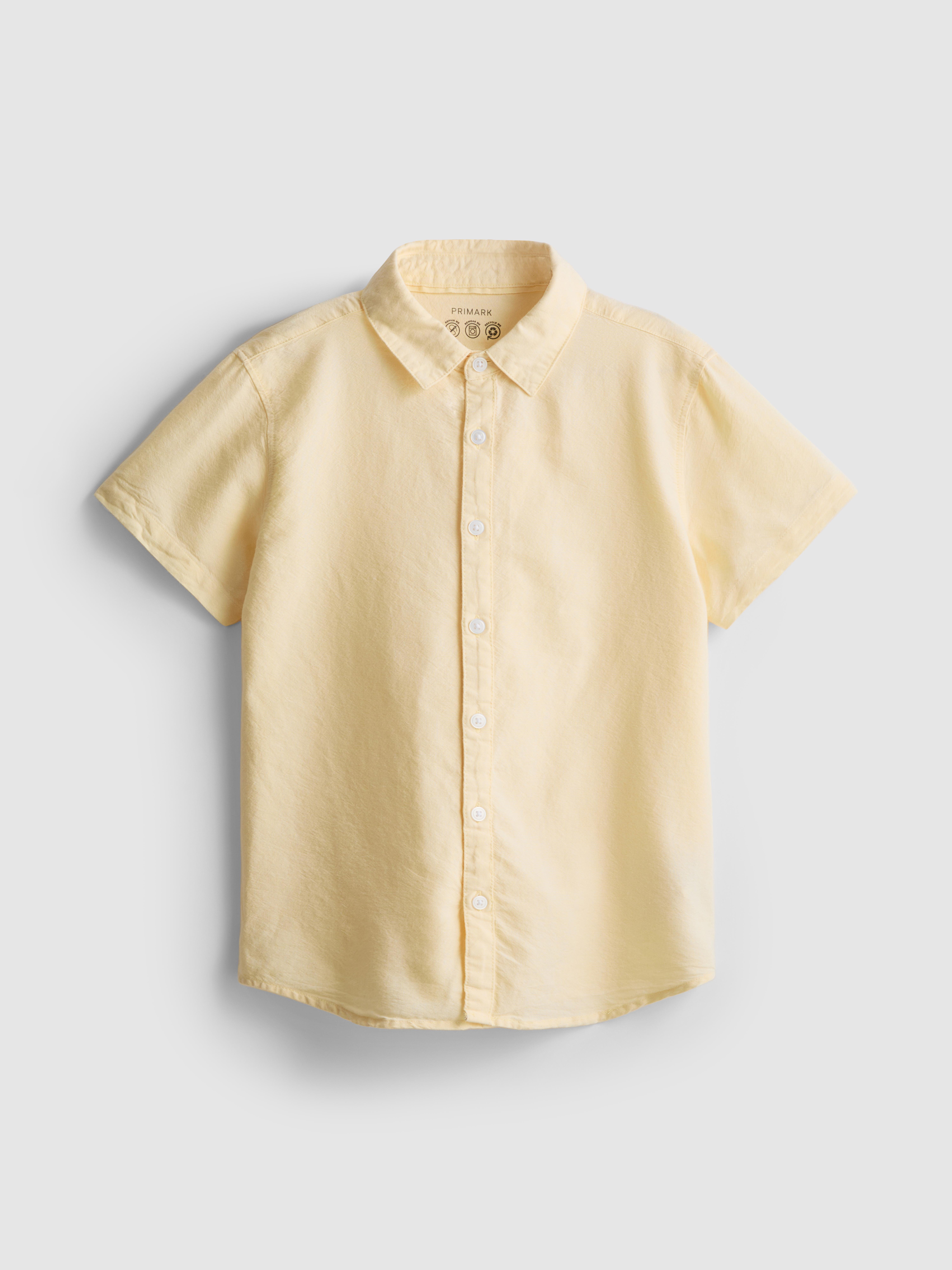 7-15yrs | Short Sleeve Oxford Shirt Yellow