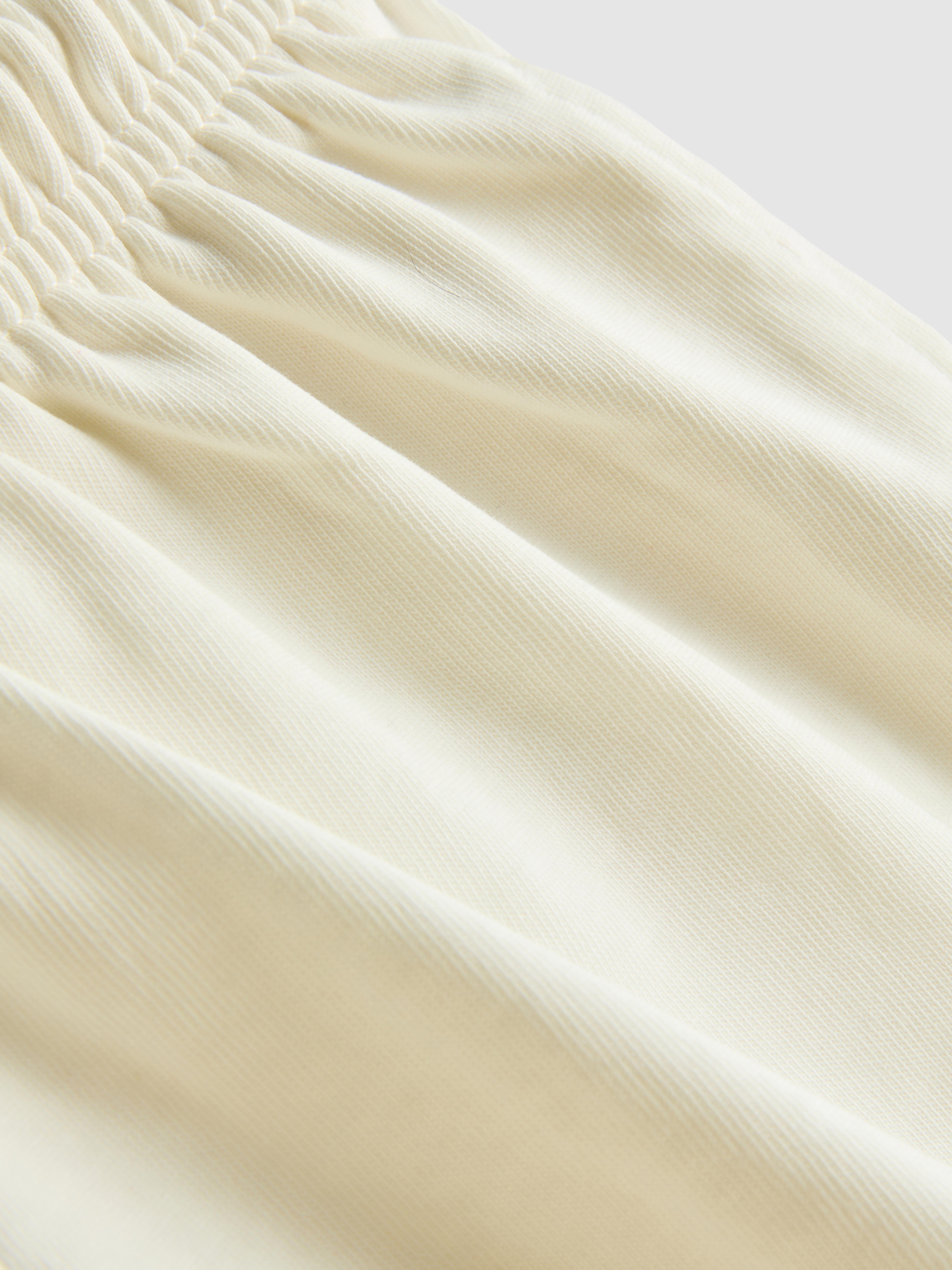 Women's Ivory Pure Cotton Shorts