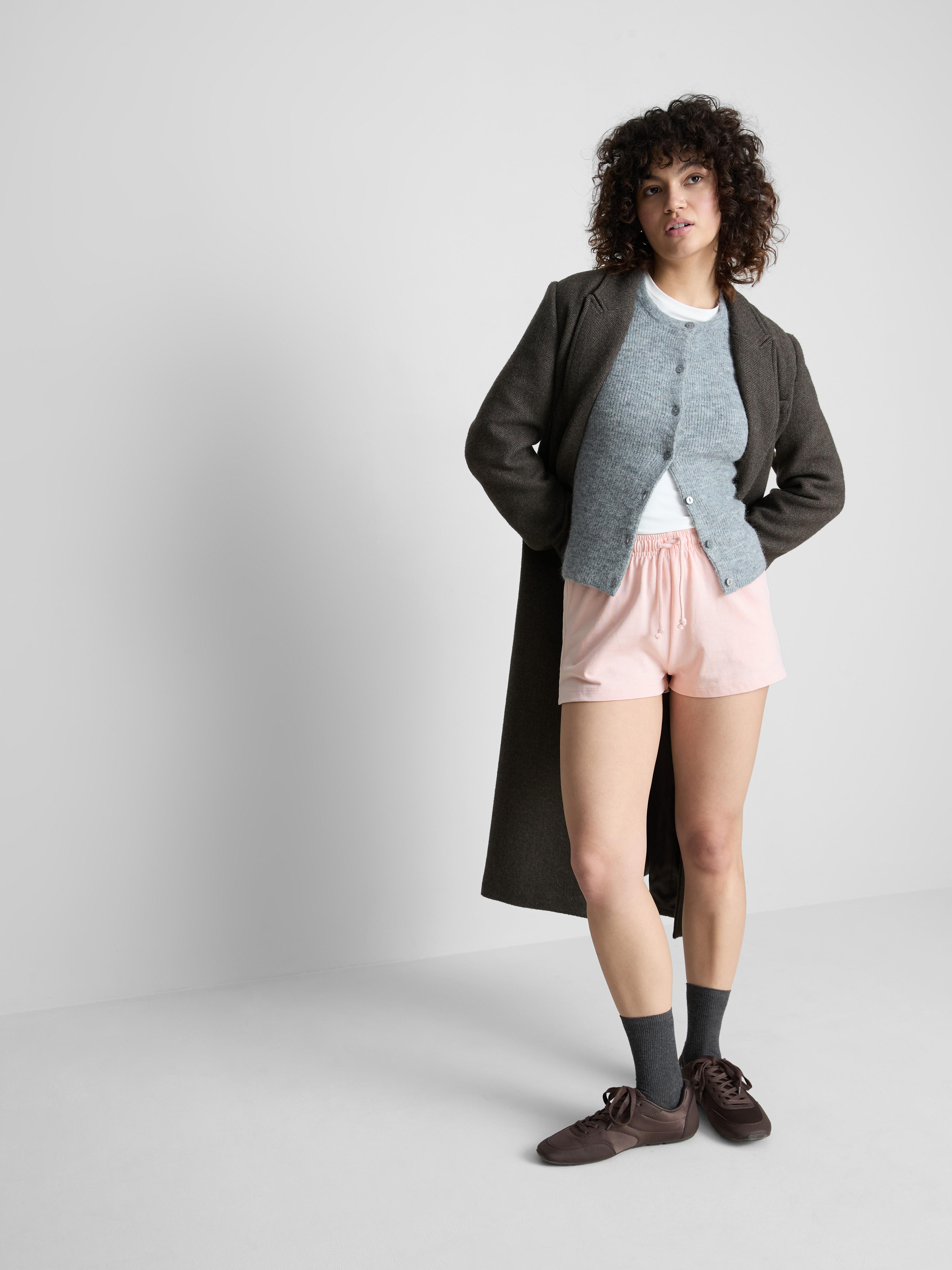 Pure Cotton Shorts Light Pink