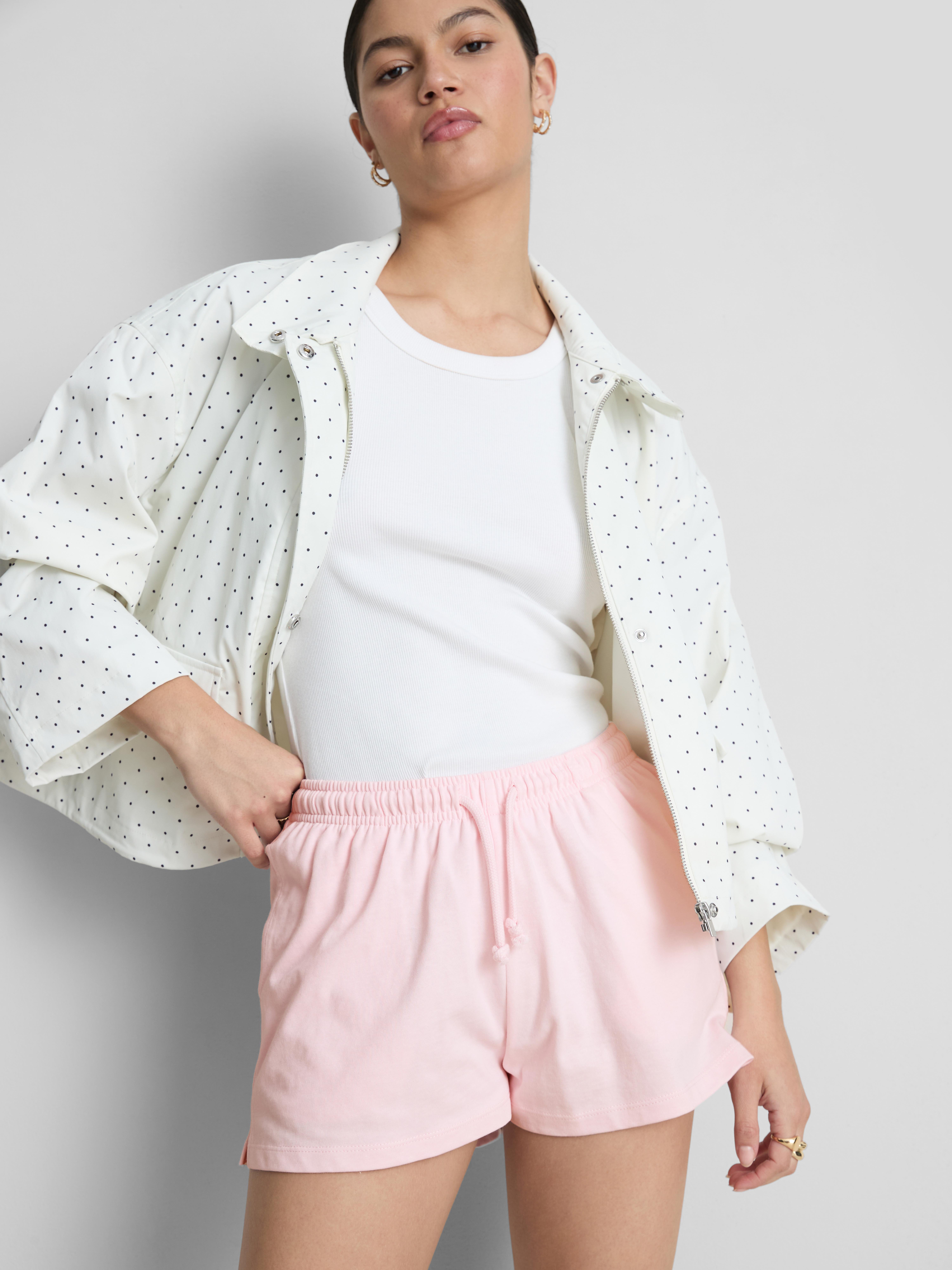 Lässige Shorts aus Baumwolle mit Kordelzug