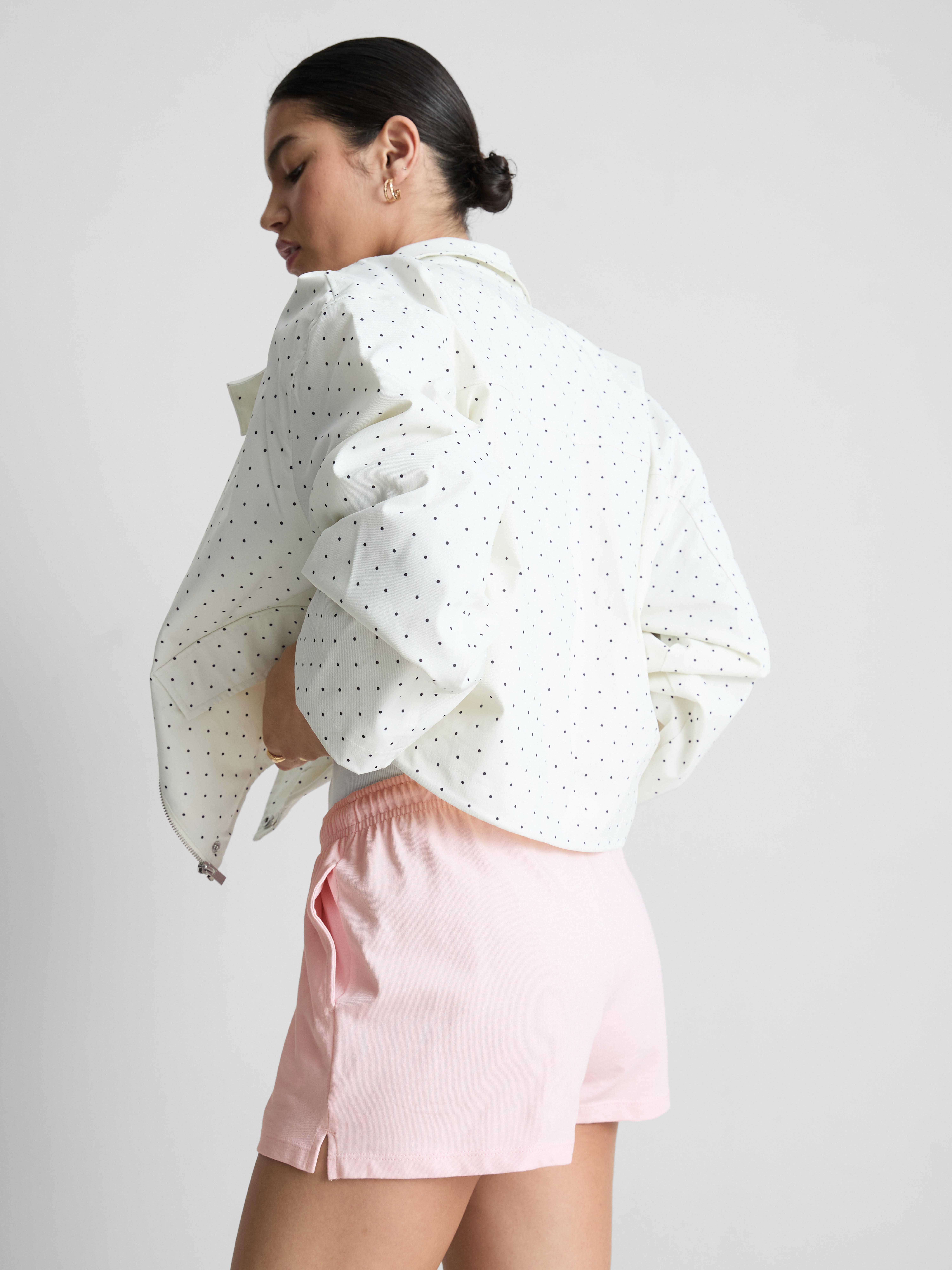 Lässige Shorts aus Baumwolle mit Kordelzug