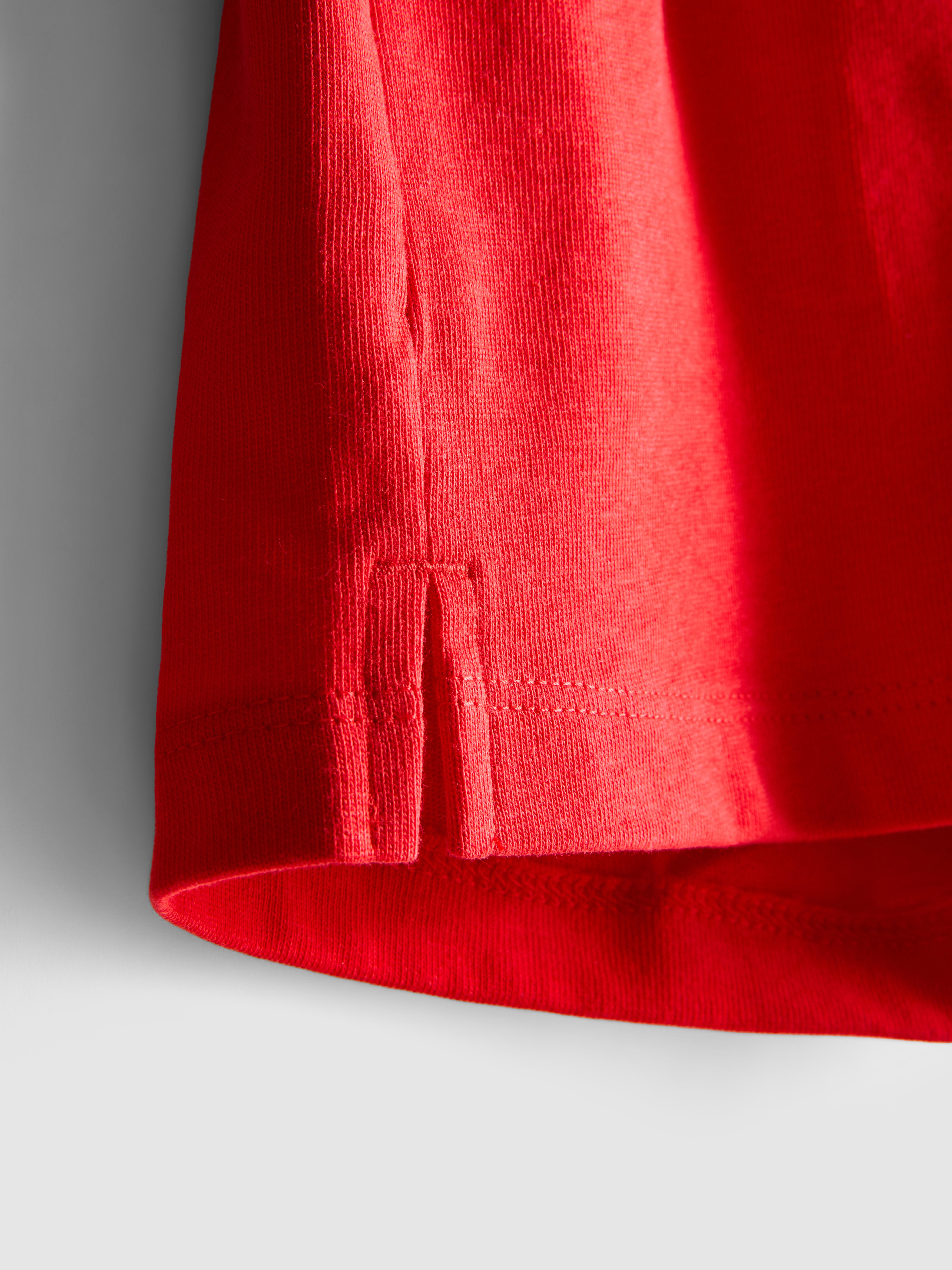 Women's Red Pure Cotton Shorts