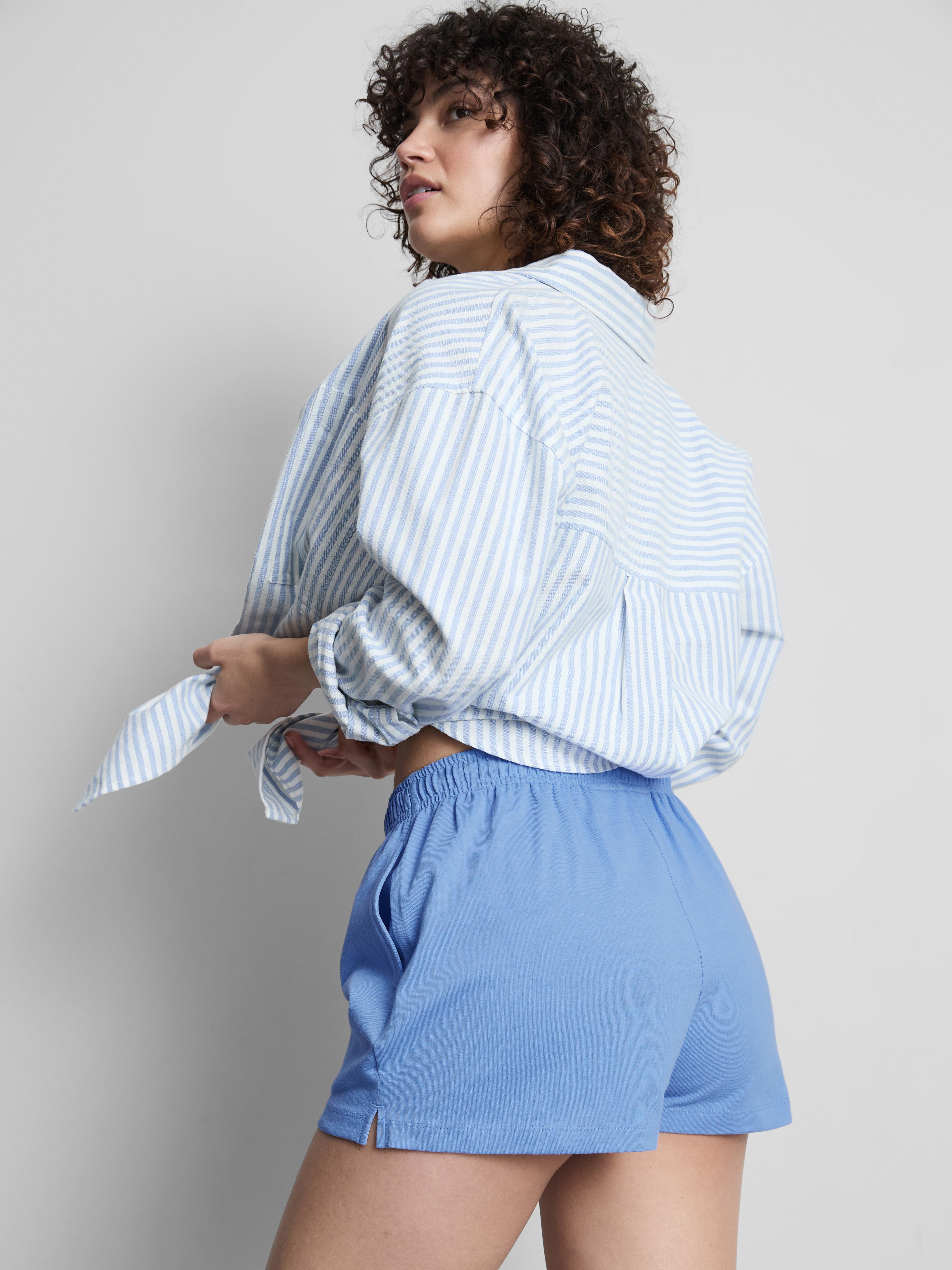 Cotton Relaxed Drawstring Shorts